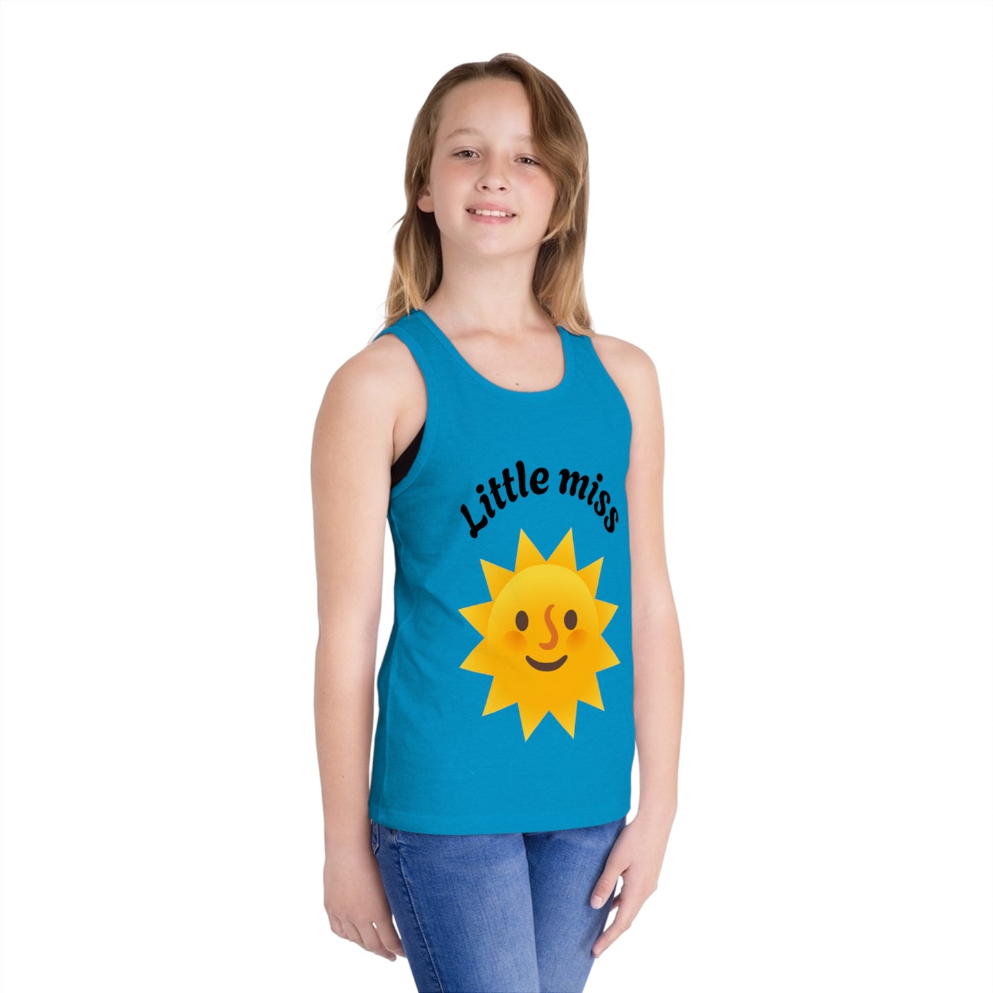 Sunny Days Kid's Jersey Tank Top, Little Miss Sunshine Graphic