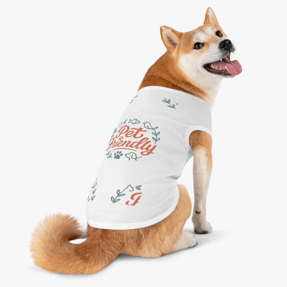 Pet Tank Top - "Pet Friendly" Graphic Dog & Cat Shirt
