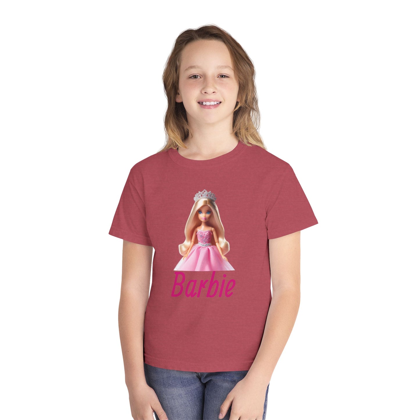 Barbie Youth Midweight Tee, Cute Kids Shirt, Barbie Fan Gift, Birthday Shirt, Playdate Outfit
