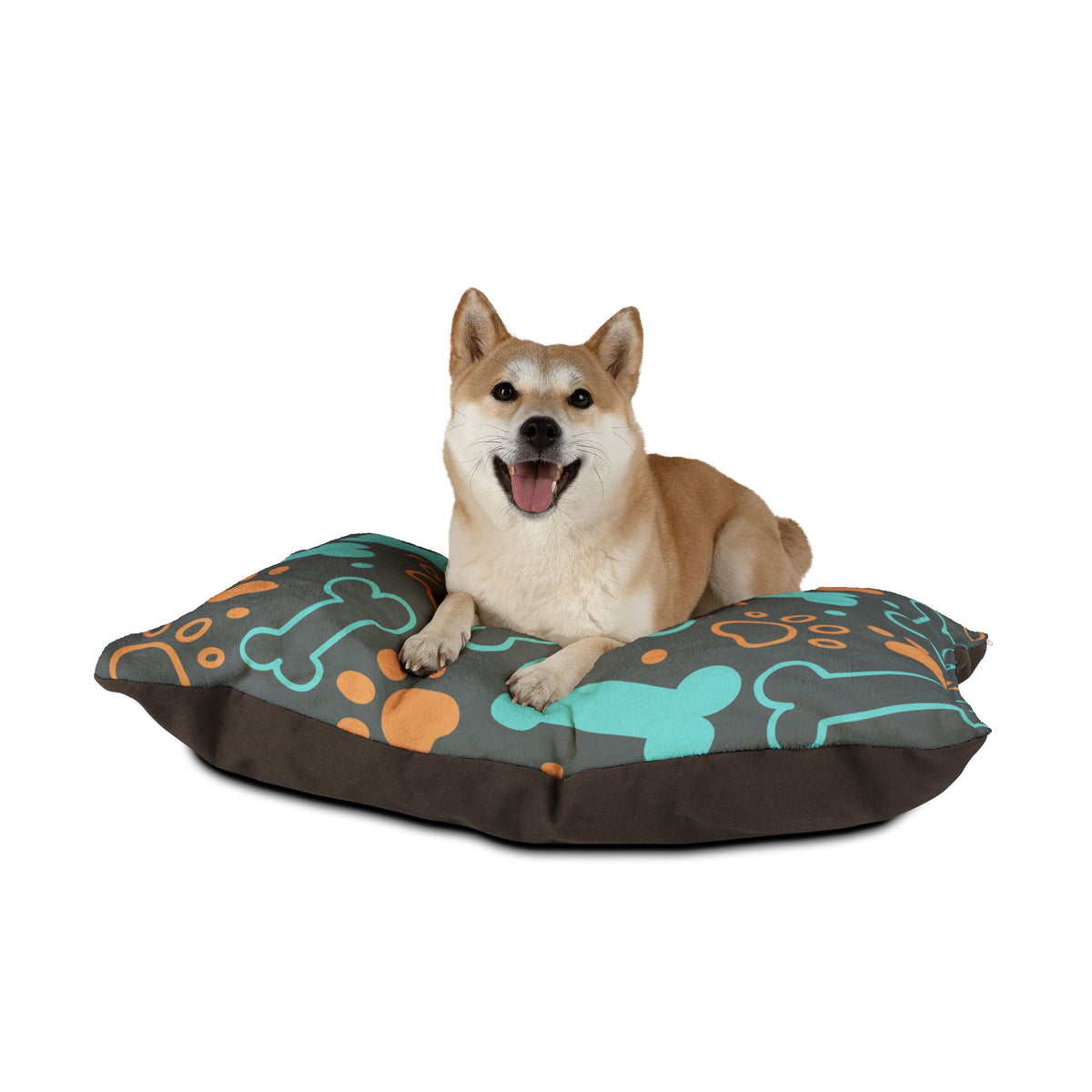 Pet Bed — Cozy Paw & Bone Plush Dog Cushion