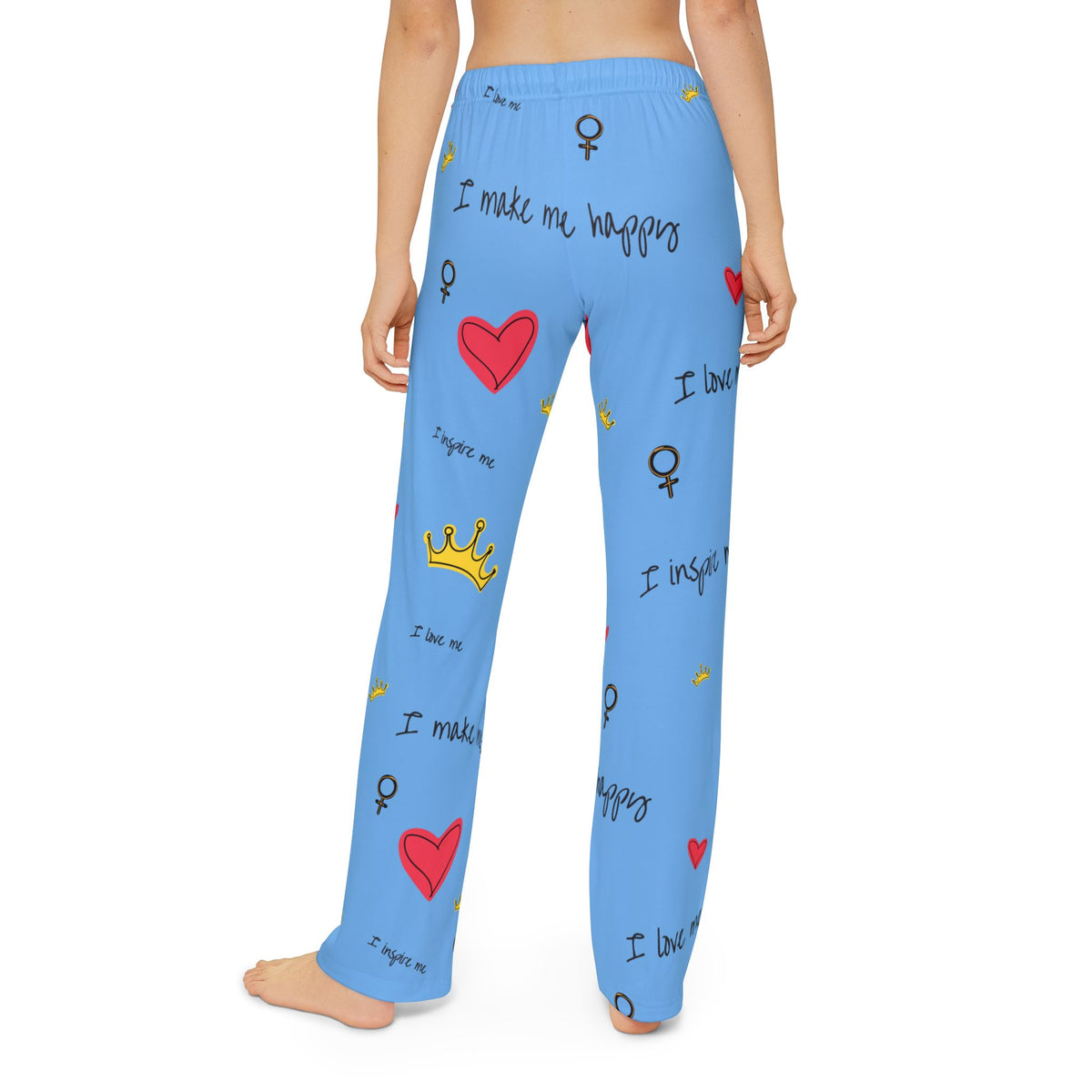 Kids Inspirational Lounge Pants, Cute Pajama Pants, Fun Sleepwear, Heart and Crown Designs, Gifts for Girls, Everyday Comfort
