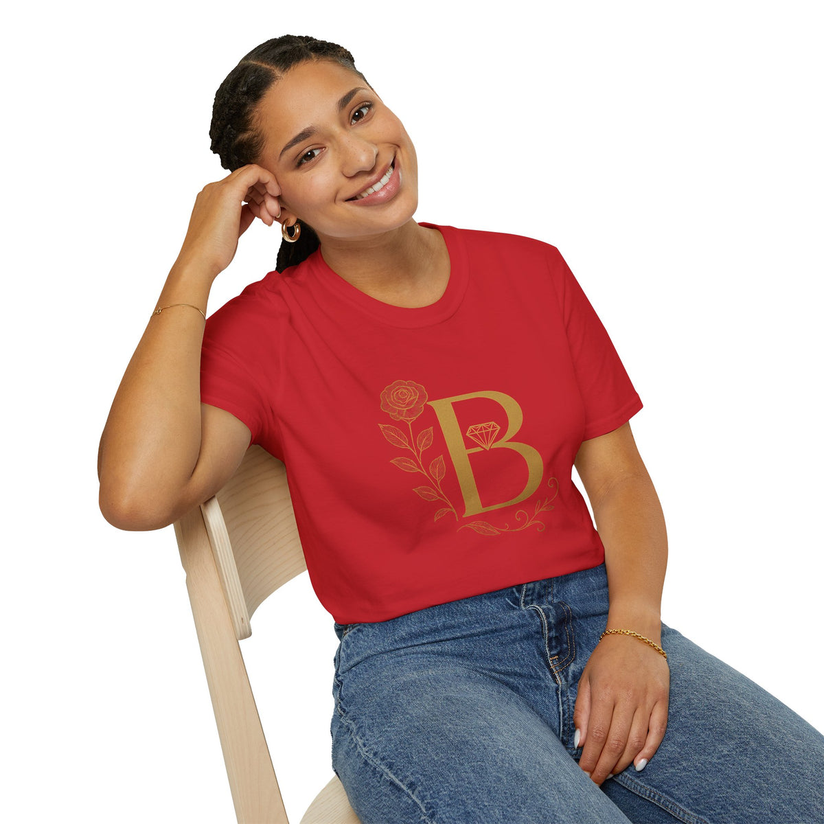 Personalized Floral Monogram T-Shirt, Forever Be Mine Shirt