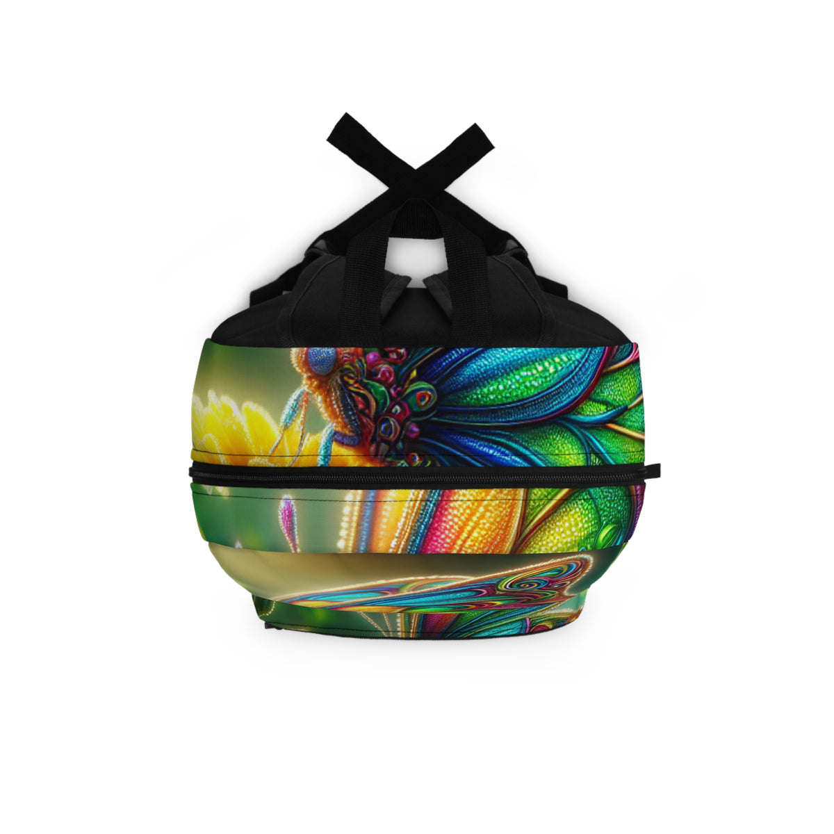 Vibrant Artist's Backpack, Colorful School Bag, Floral Print Backpack, Eco-Friendly Tote, Perfect for Students and Art Lovers