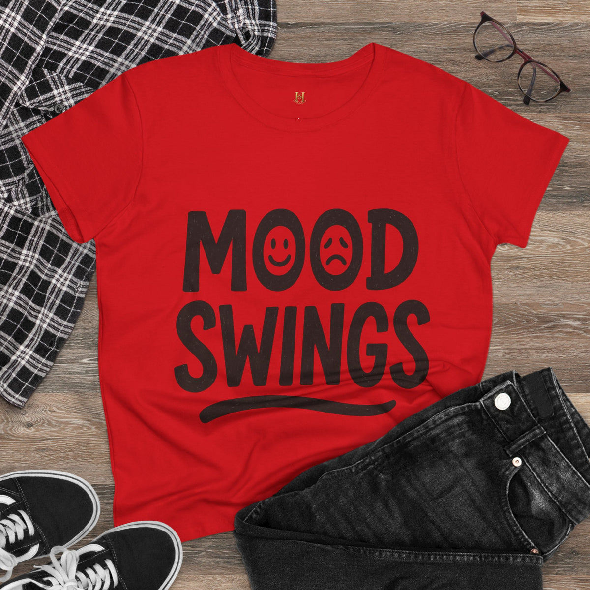 Mood Swings / Emotional Roller Coaster Women's Tee — Funny Mental Health Graphic T-Shirt