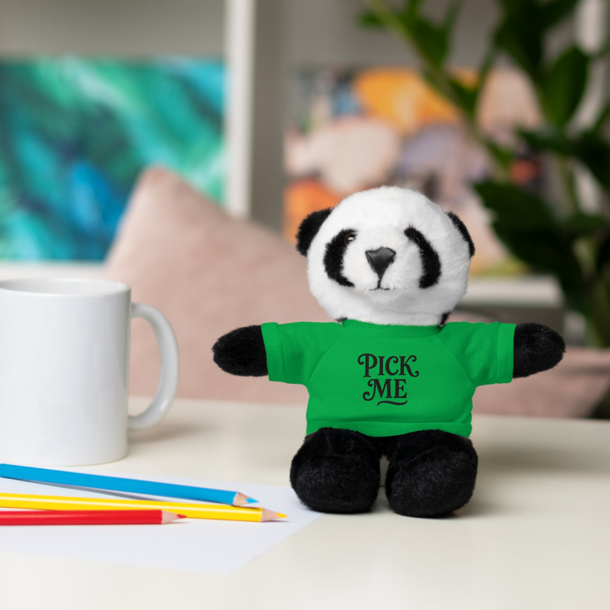 Pick Me Plush Bear with Tee — Cute Stuffed Animal Gift