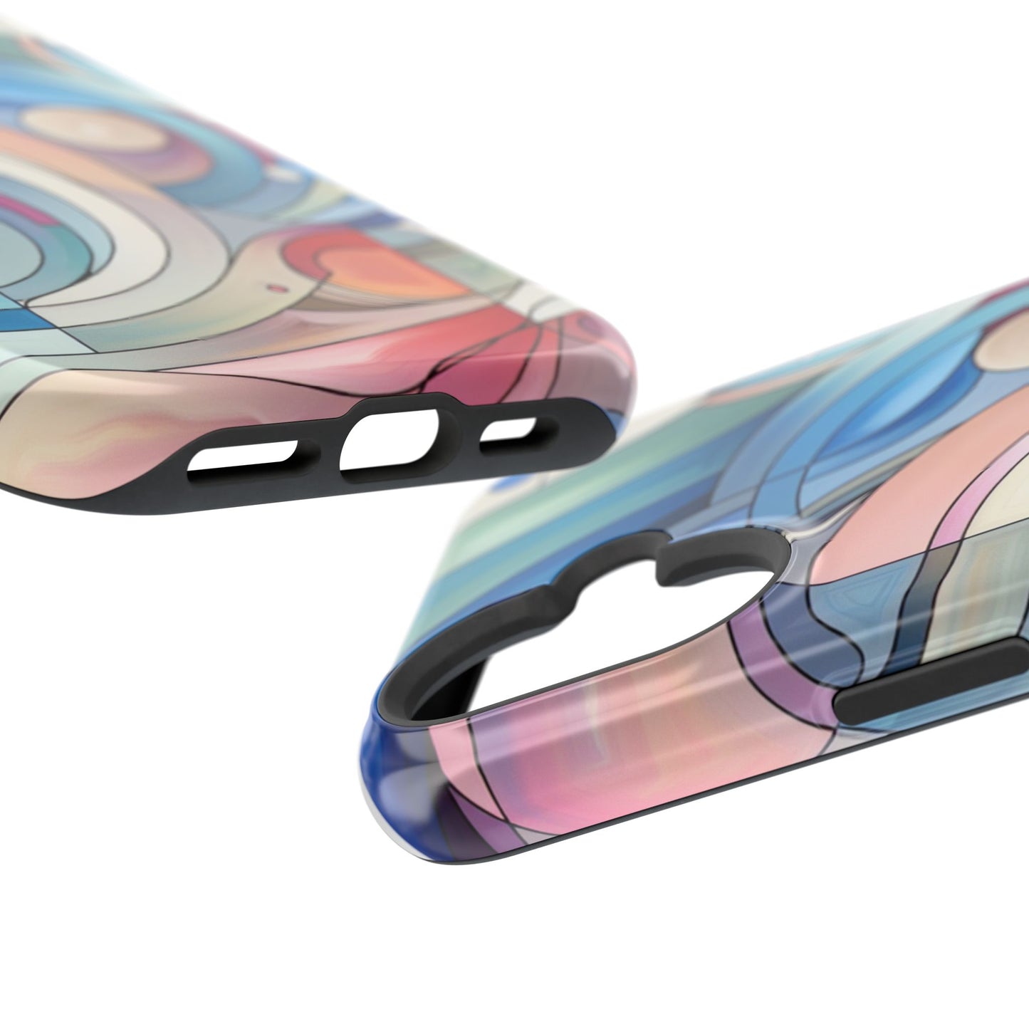 Artistic Magnetic Phone Case | Abstract Colorful Design, Unique Gift for Artists, Stylish Protection, Holiday Essentials, Phone Accessory