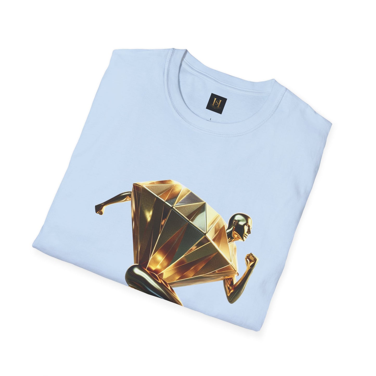 Diamond Runner Unisex Softstyle T-Shirt | Trendy Graphic Tee | Gift for Athletes, Birthday, Fitness Enthusiasts, Casual Wear, Art Lovers