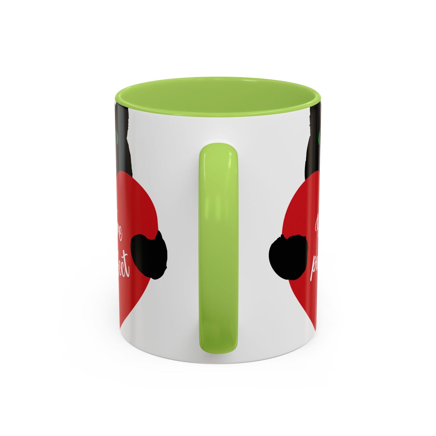 Purrfect Cat Heart Accent Coffee Mug – "You're Purrfect" 11/15oz