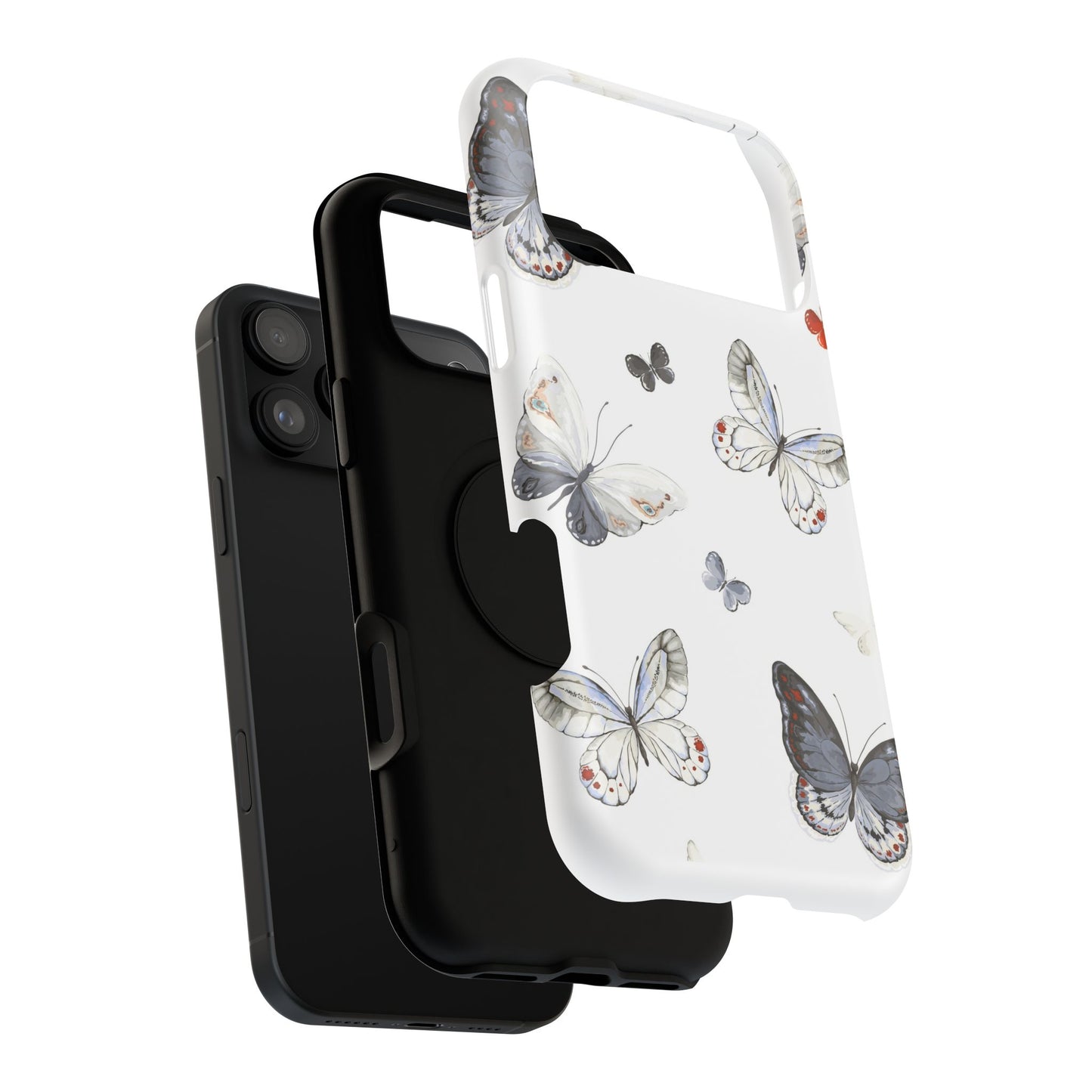 Butterfly Impact-Resistant Phone Case, Elegant Phone Cover, Gifts for Her, Nature Lovers, Eco-friendly Design, Cute Butterfly Case
