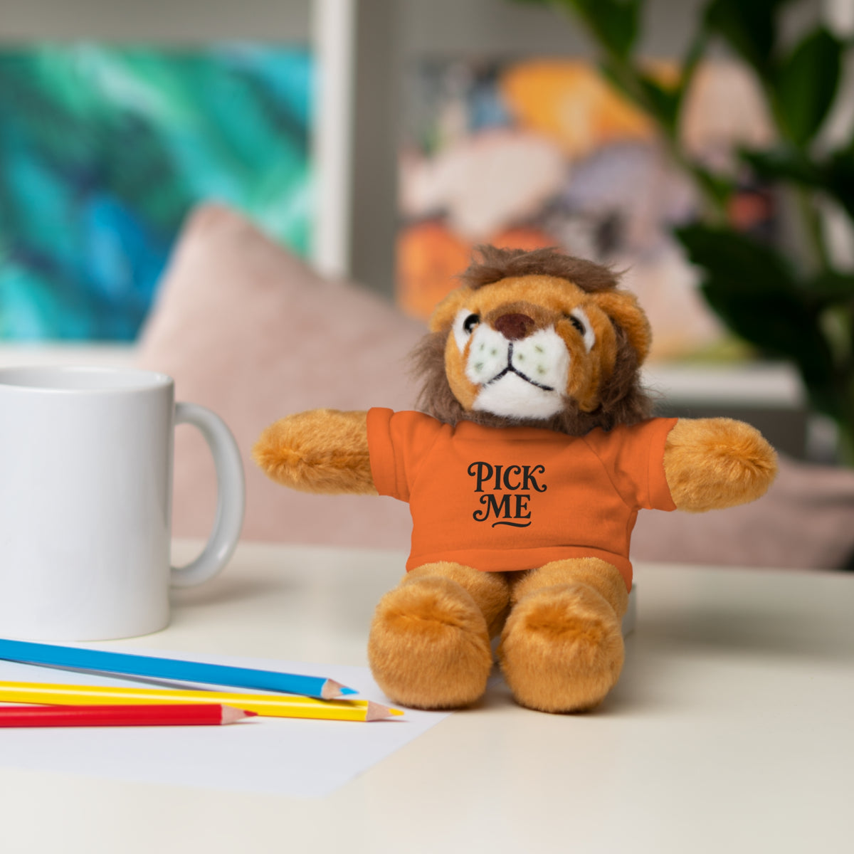 Pick Me Plush Bear with Tee — Cute Stuffed Animal Gift