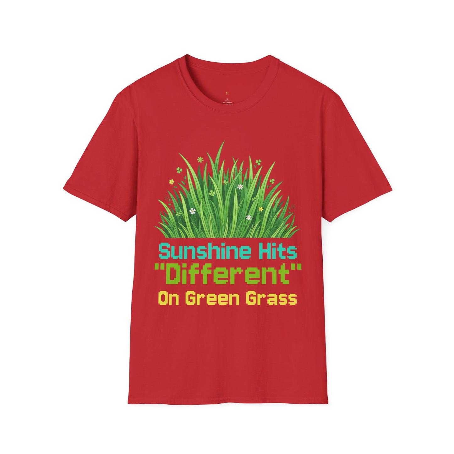 Sunshine Hits "Different" On Green Grass T-Shirt