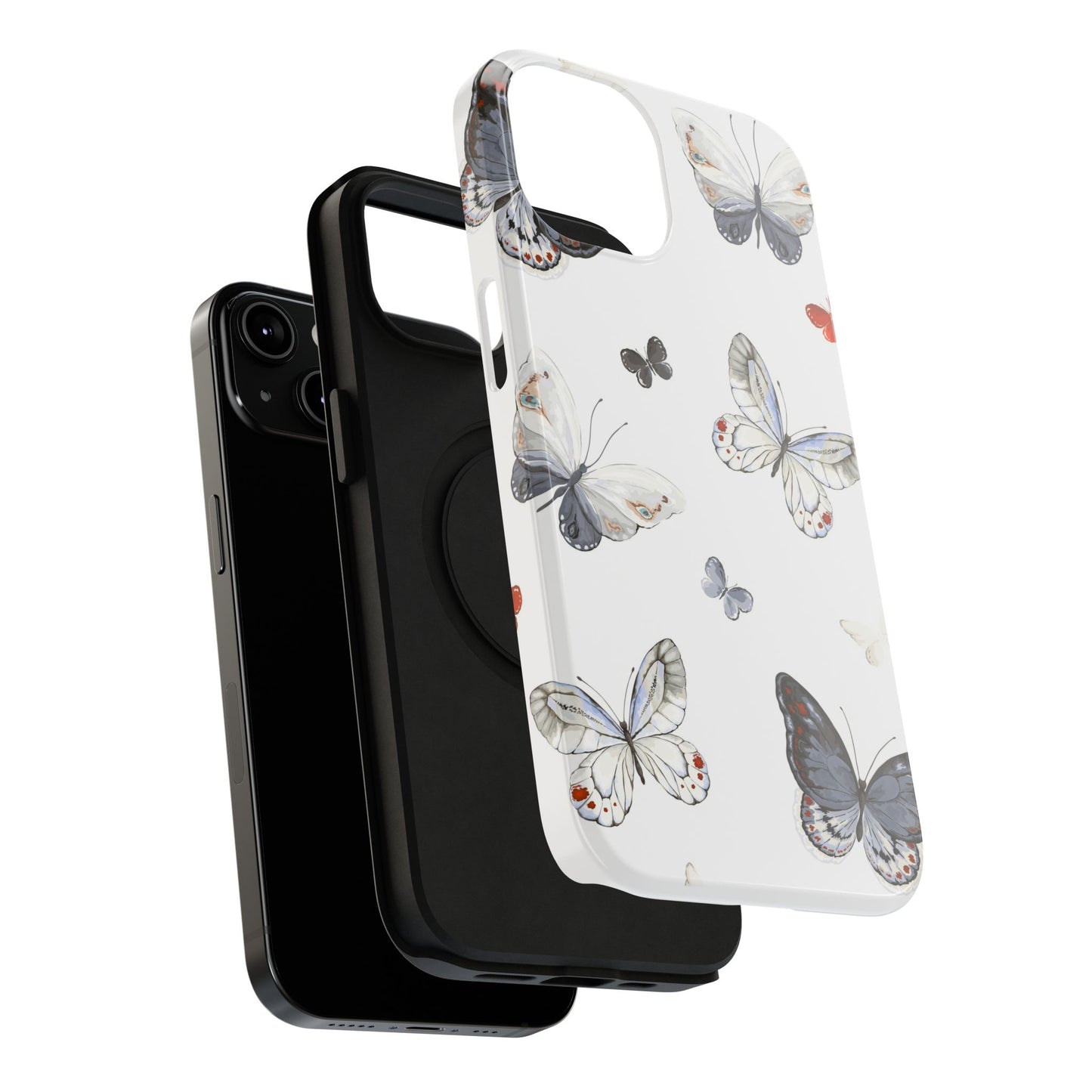 Butterfly Impact-Resistant Phone Case, Elegant Phone Cover, Gifts for Her, Nature Lovers, Eco-friendly Design, Cute Butterfly Case