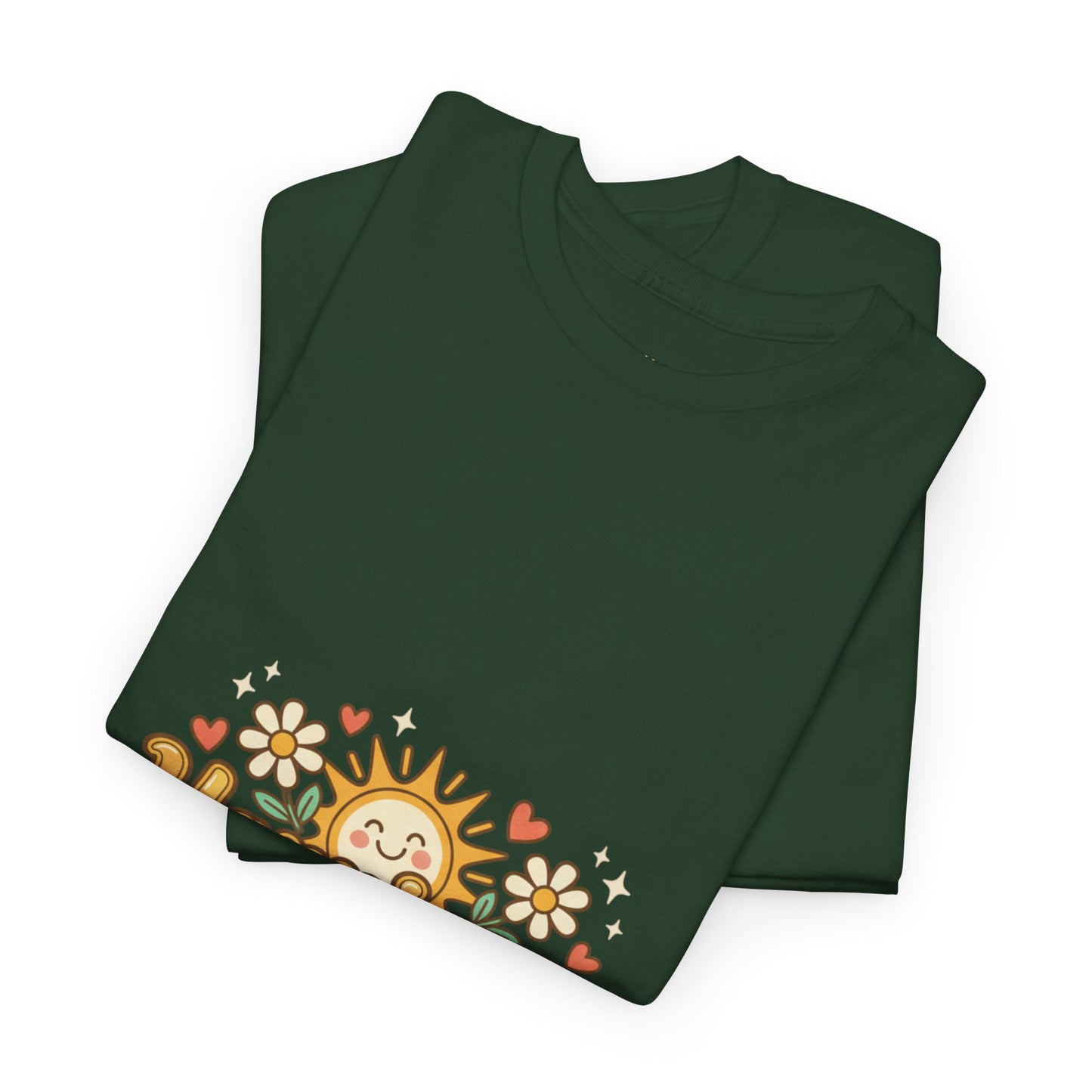 T-Shirt — "Happiness" Retro Sunflower Graphic Tee