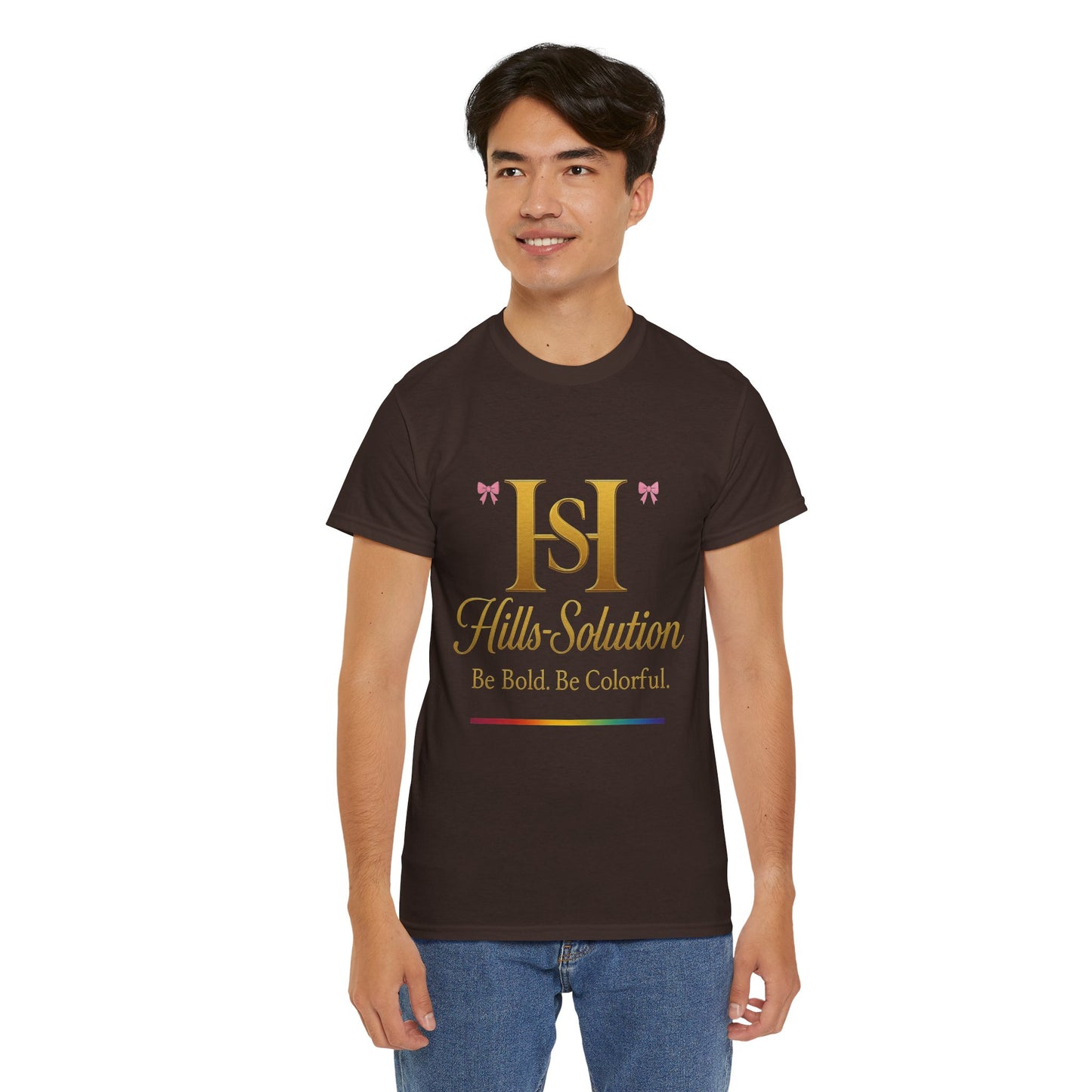 Be Bold Be Colorful Graphic Tee — Vibrant Hills Solution T-Shirt