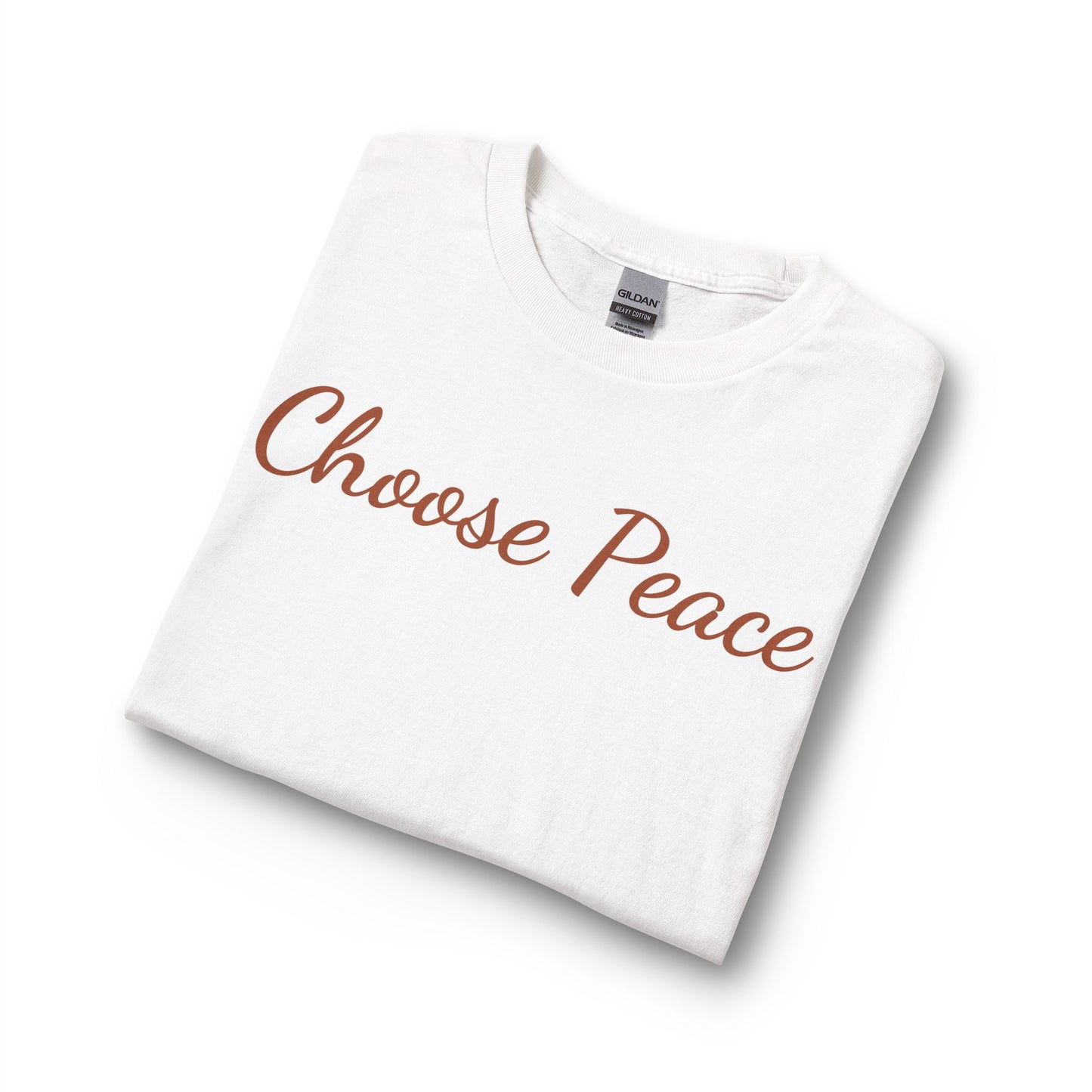 Choose Peace Long Sleeve Tee — Heart Back Graphic