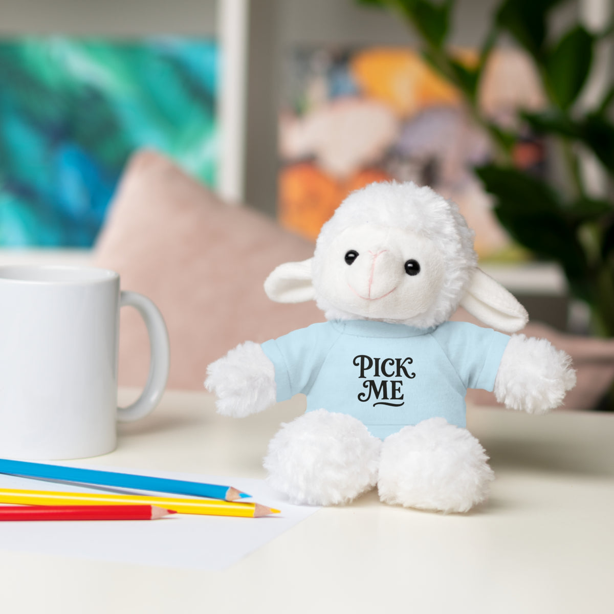 Pick Me Plush Bear with Tee — Cute Stuffed Animal Gift