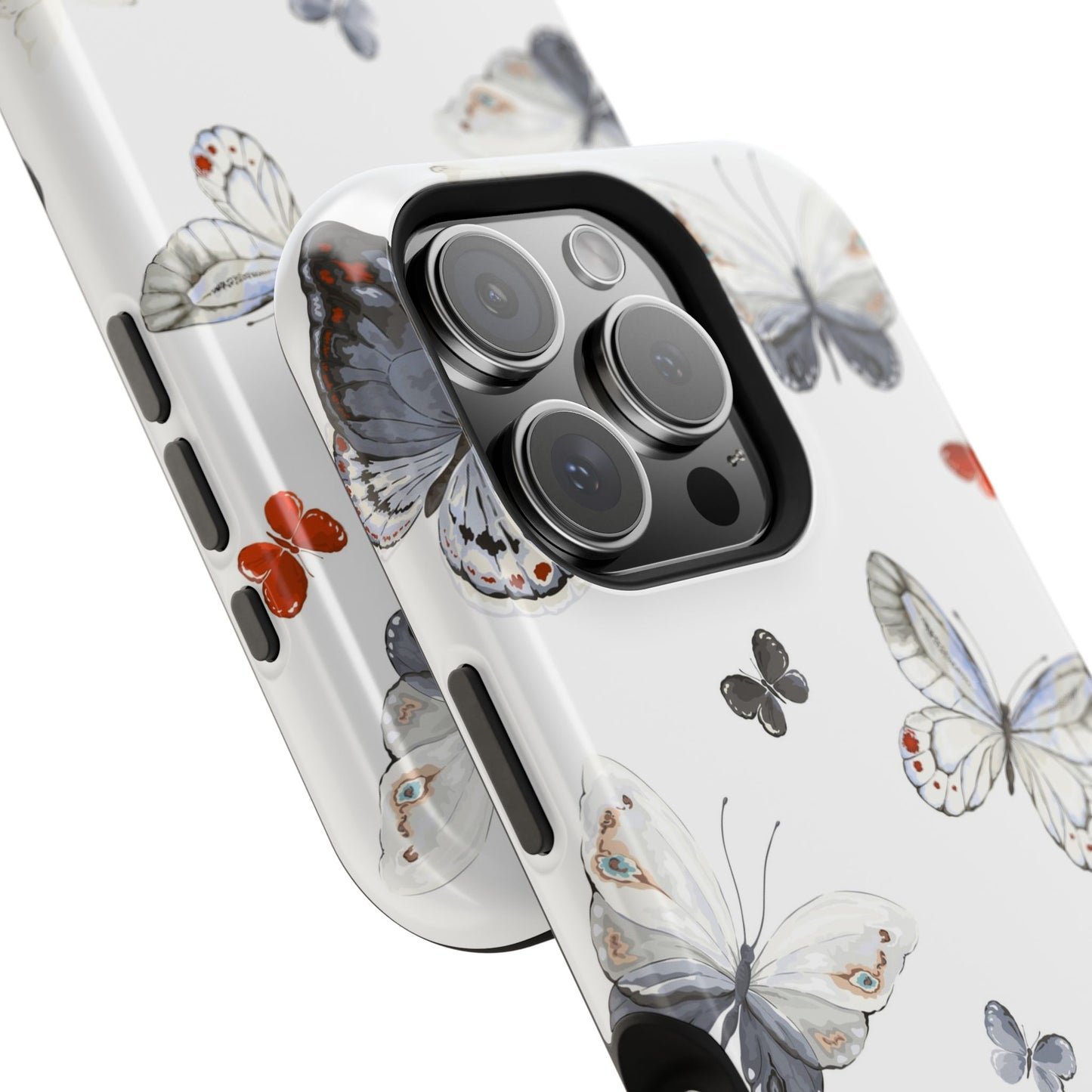 Butterfly Impact-Resistant Phone Case, Elegant Phone Cover, Gifts for Her, Nature Lovers, Eco-friendly Design, Cute Butterfly Case