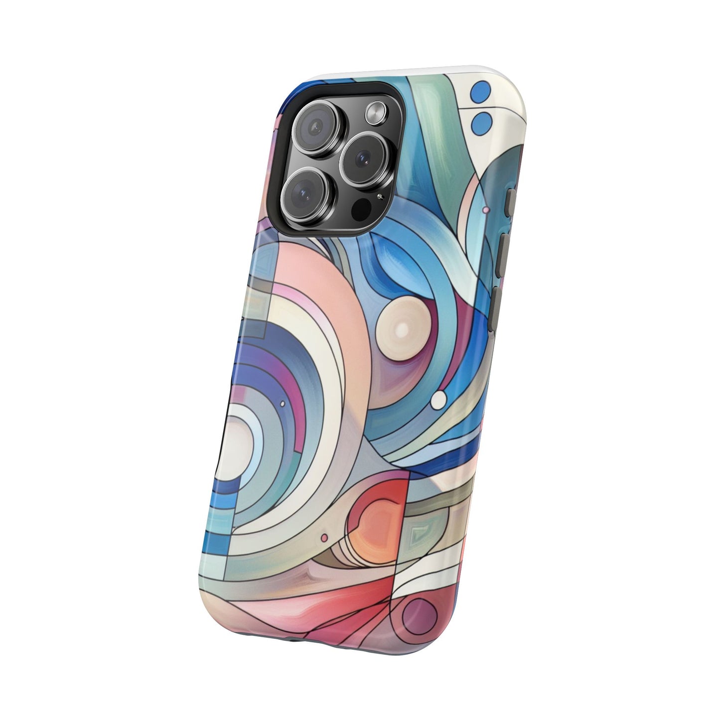 Artistic Magnetic Phone Case | Abstract Colorful Design, Unique Gift for Artists, Stylish Protection, Holiday Essentials, Phone Accessory