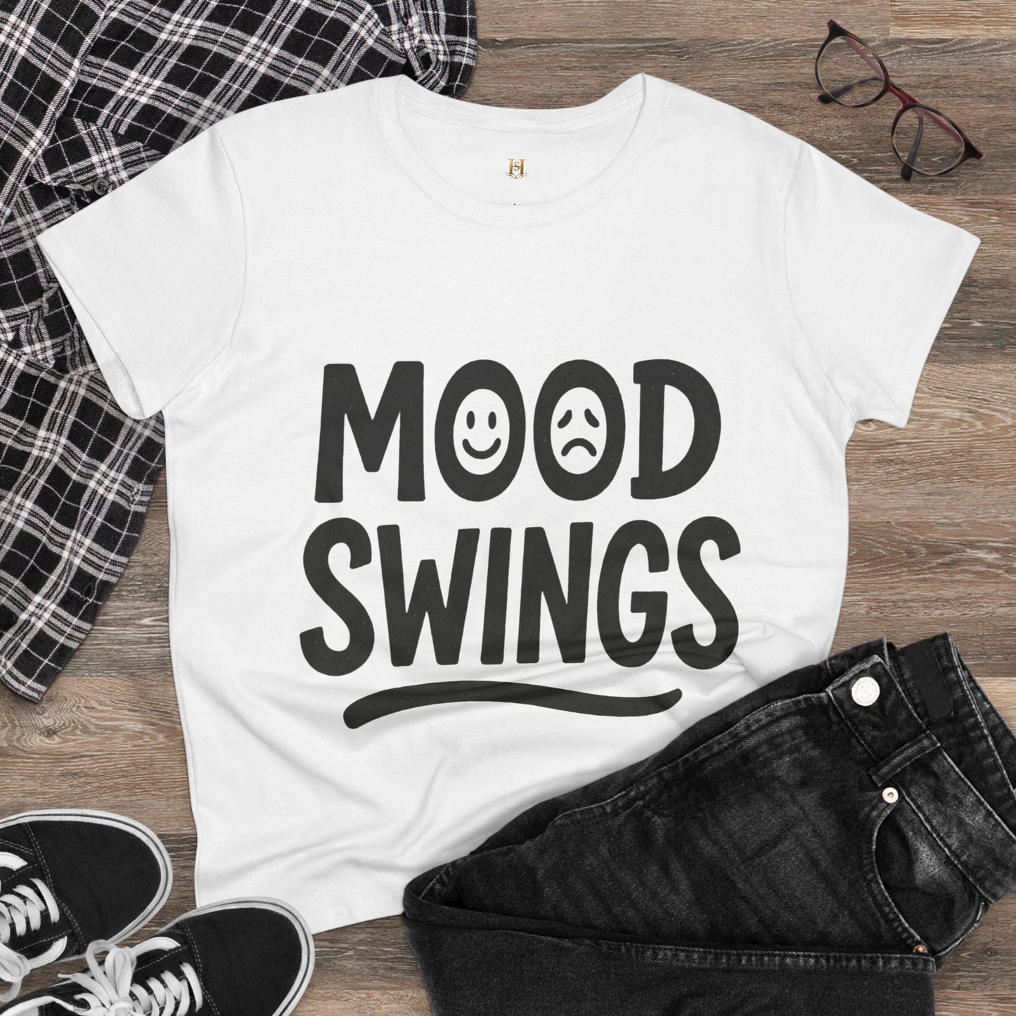 Mood Swings / Emotional Roller Coaster Women's Tee — Funny Mental Health Graphic T-Shirt