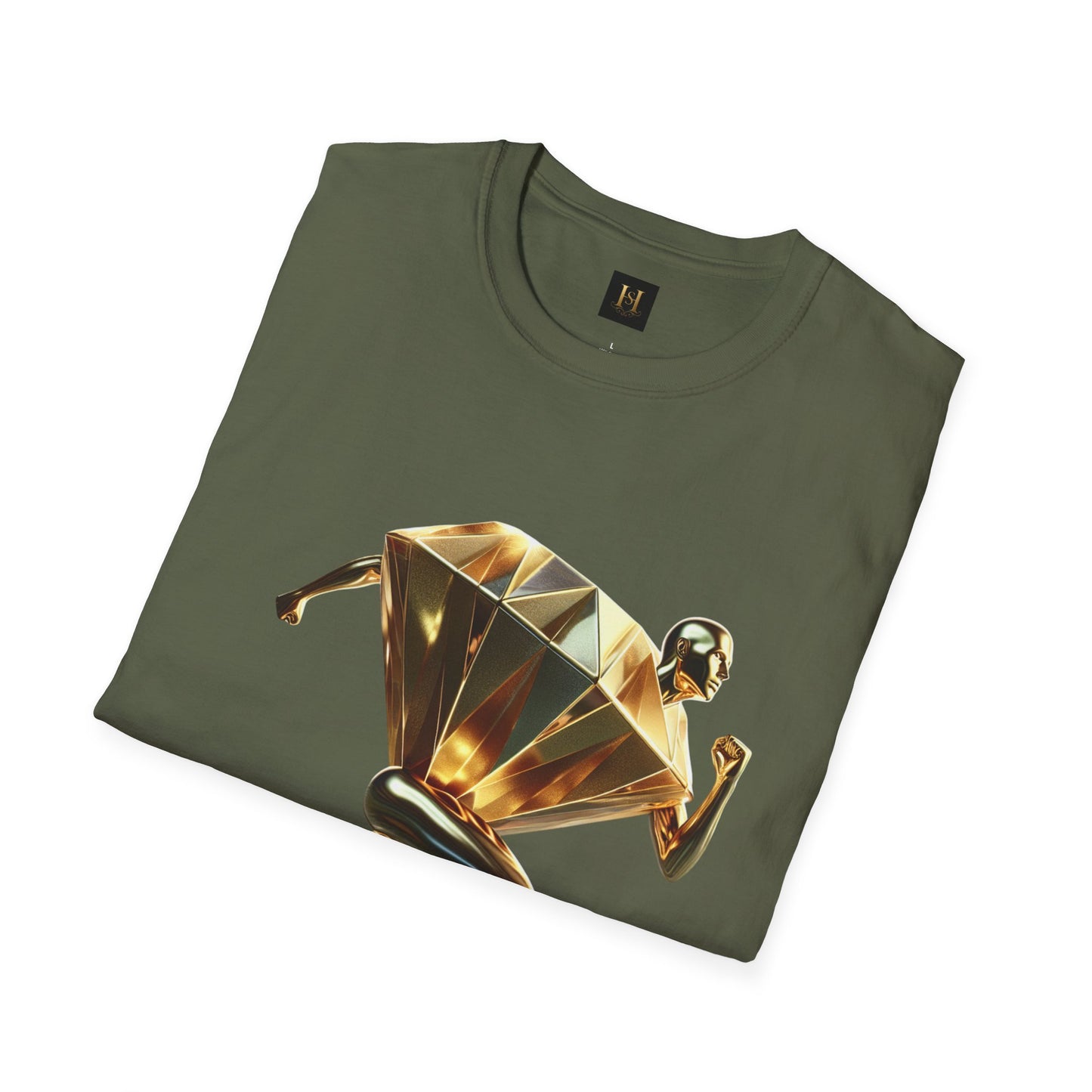 Diamond Runner Unisex Softstyle T-Shirt | Trendy Graphic Tee | Gift for Athletes, Birthday, Fitness Enthusiasts, Casual Wear, Art Lovers