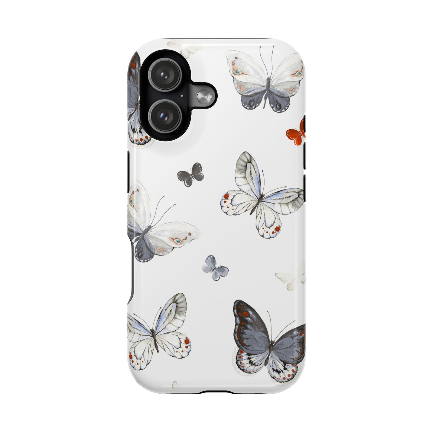 Butterfly Impact-Resistant Phone Case, Elegant Phone Cover, Gifts for Her, Nature Lovers, Eco-friendly Design, Cute Butterfly Case