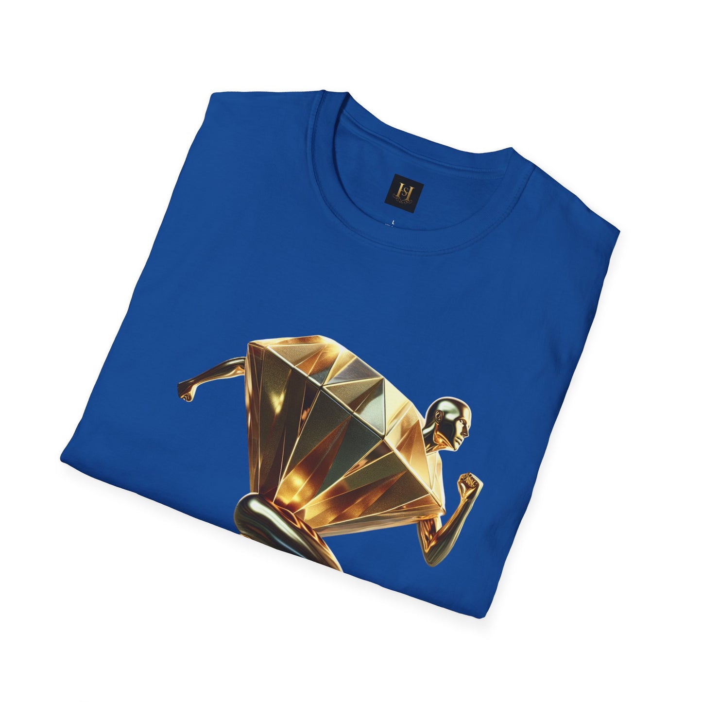 Diamond Runner Unisex Softstyle T-Shirt | Trendy Graphic Tee | Gift for Athletes, Birthday, Fitness Enthusiasts, Casual Wear, Art Lovers