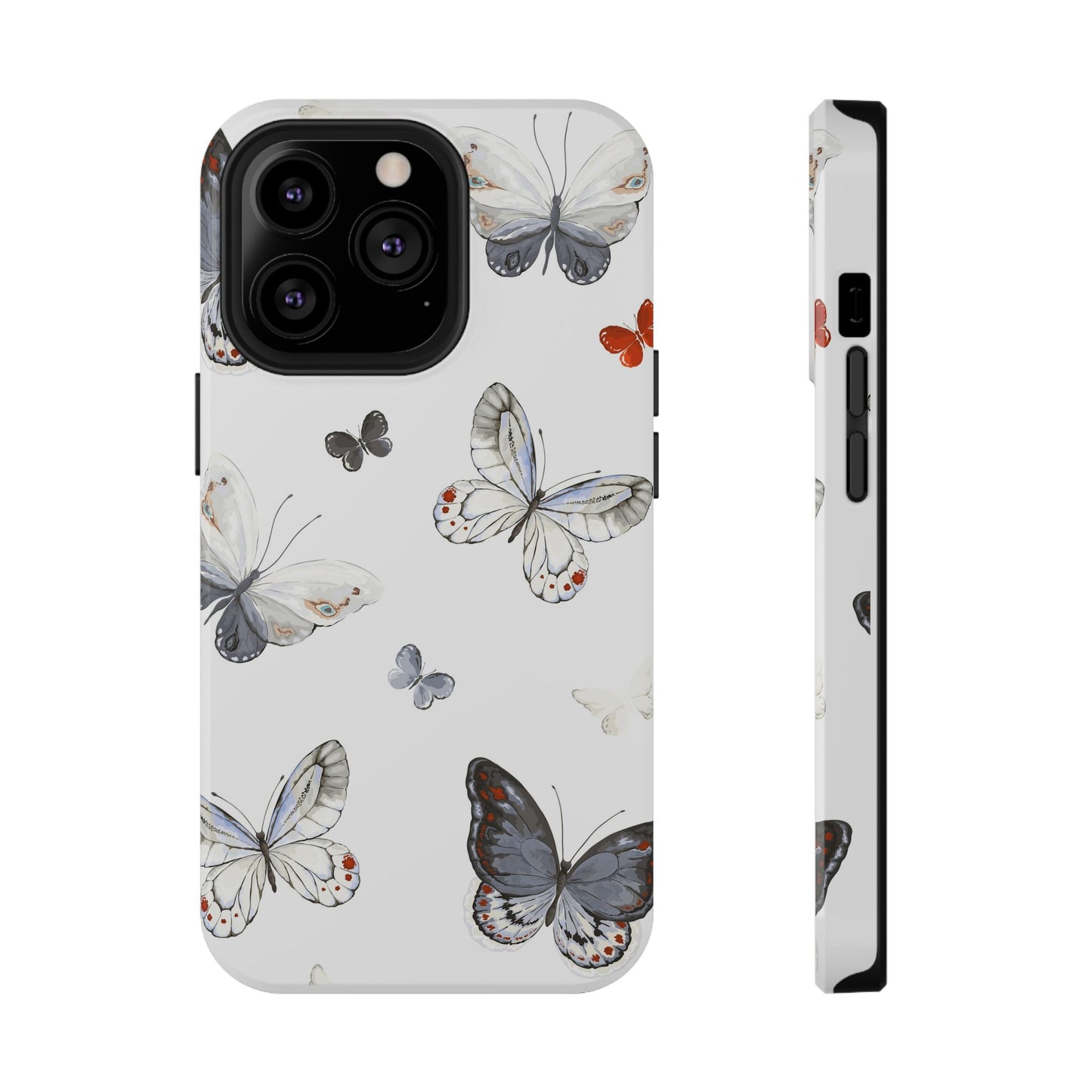 Butterfly Impact-Resistant Phone Case, Elegant Phone Cover, Gifts for Her, Nature Lovers, Eco-friendly Design, Cute Butterfly Case