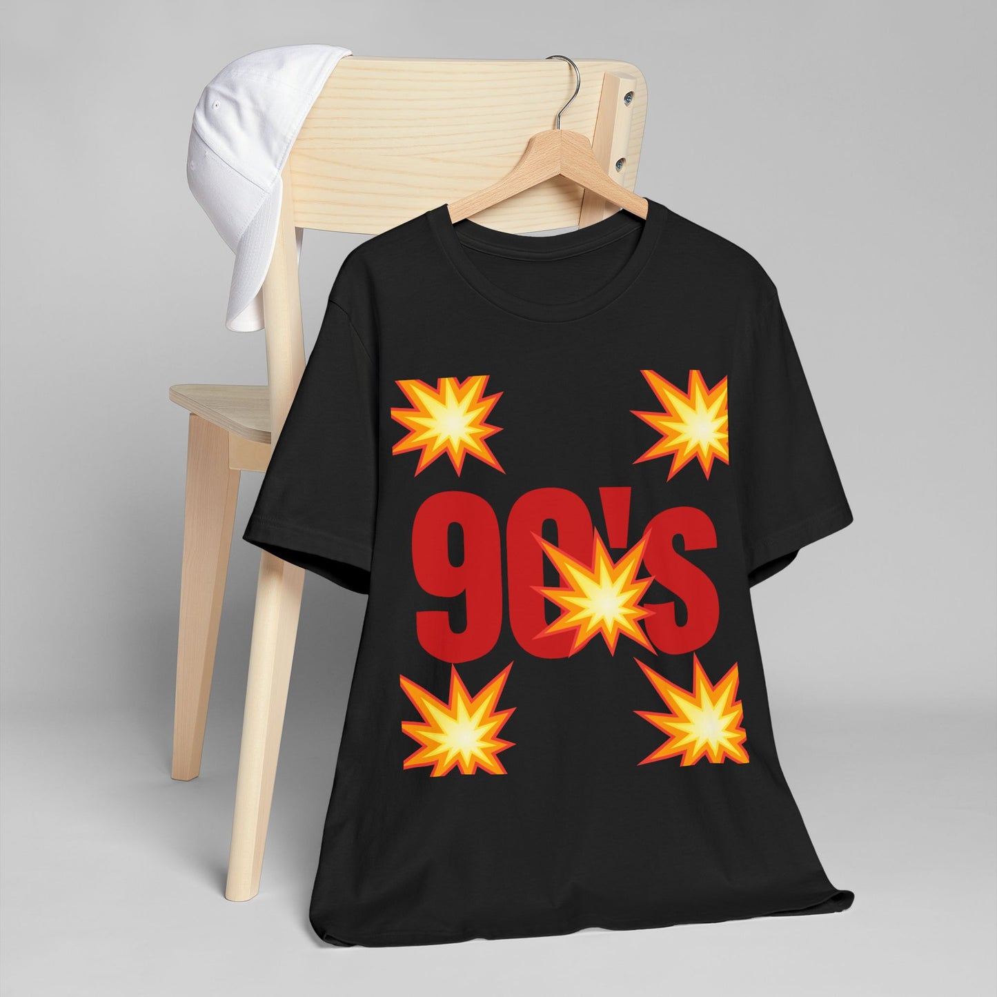 Retro 90's Jersey T-Shirt, Nostalgic Graphic Tee, Unisex Casual Wear, 90's Party Shirt, Gift for Retro Lovers, Vintage Style Clothing