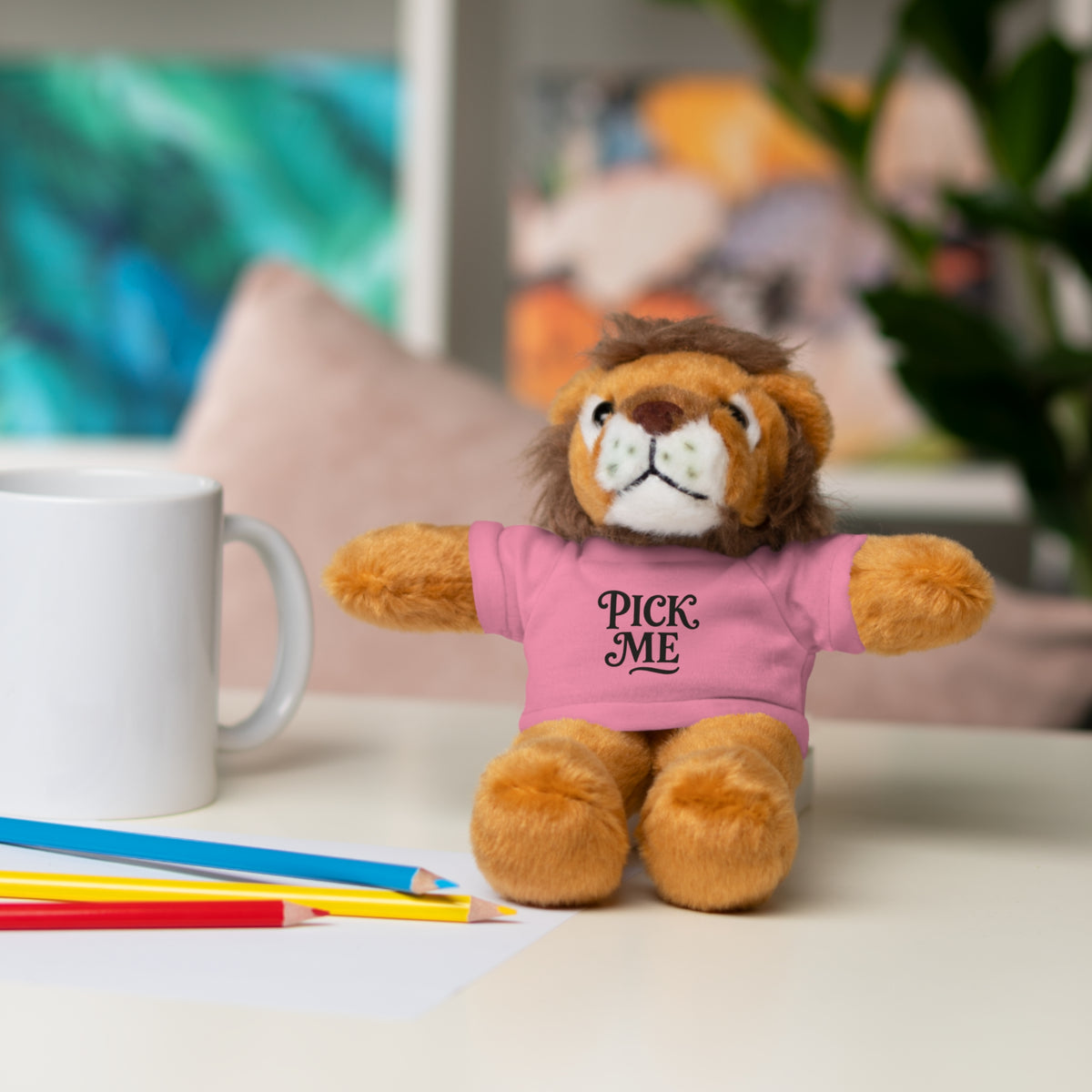 Pick Me Plush Bear with Tee — Cute Stuffed Animal Gift