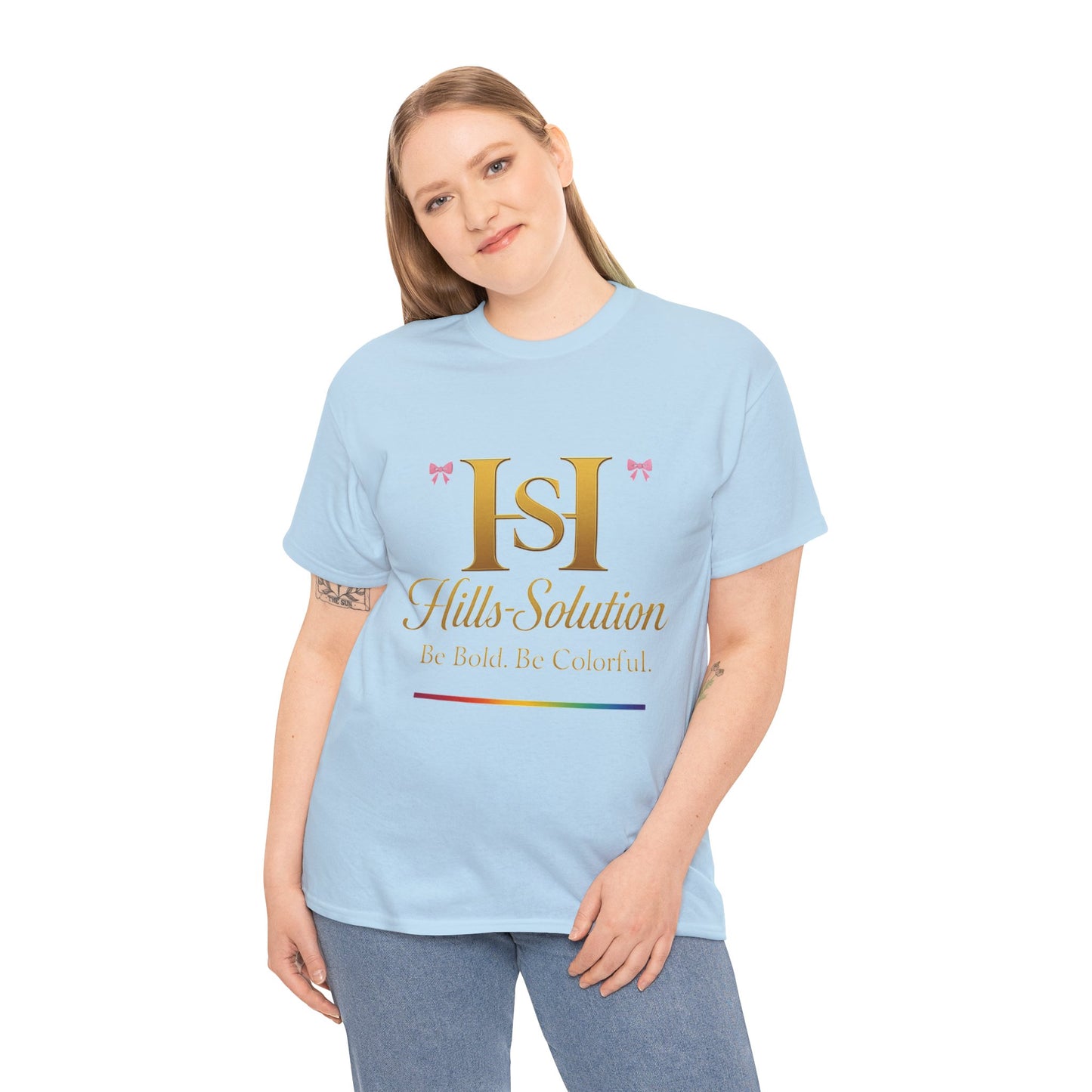 Be Bold Be Colorful Graphic Tee — Vibrant Hills Solution T-Shirt