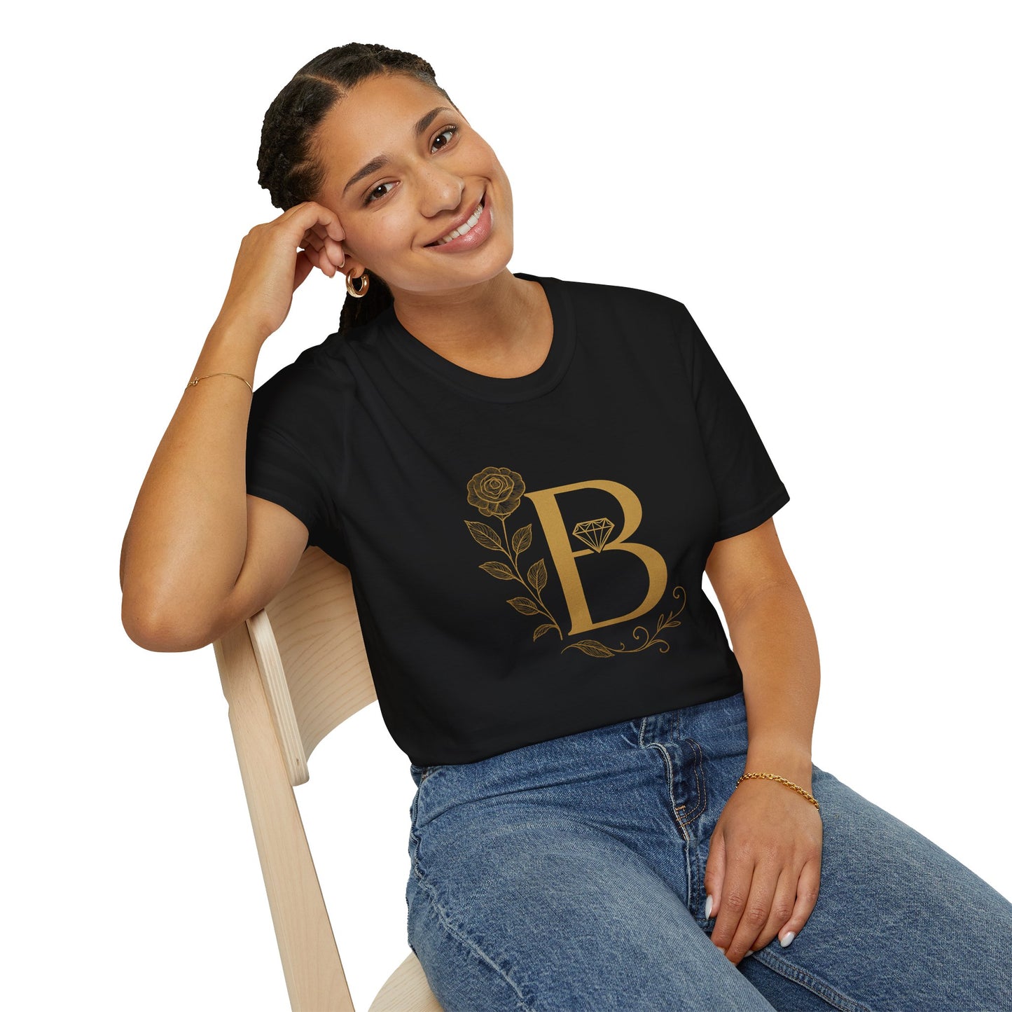 Personalized Floral Monogram T-Shirt, Forever Be Mine Shirt