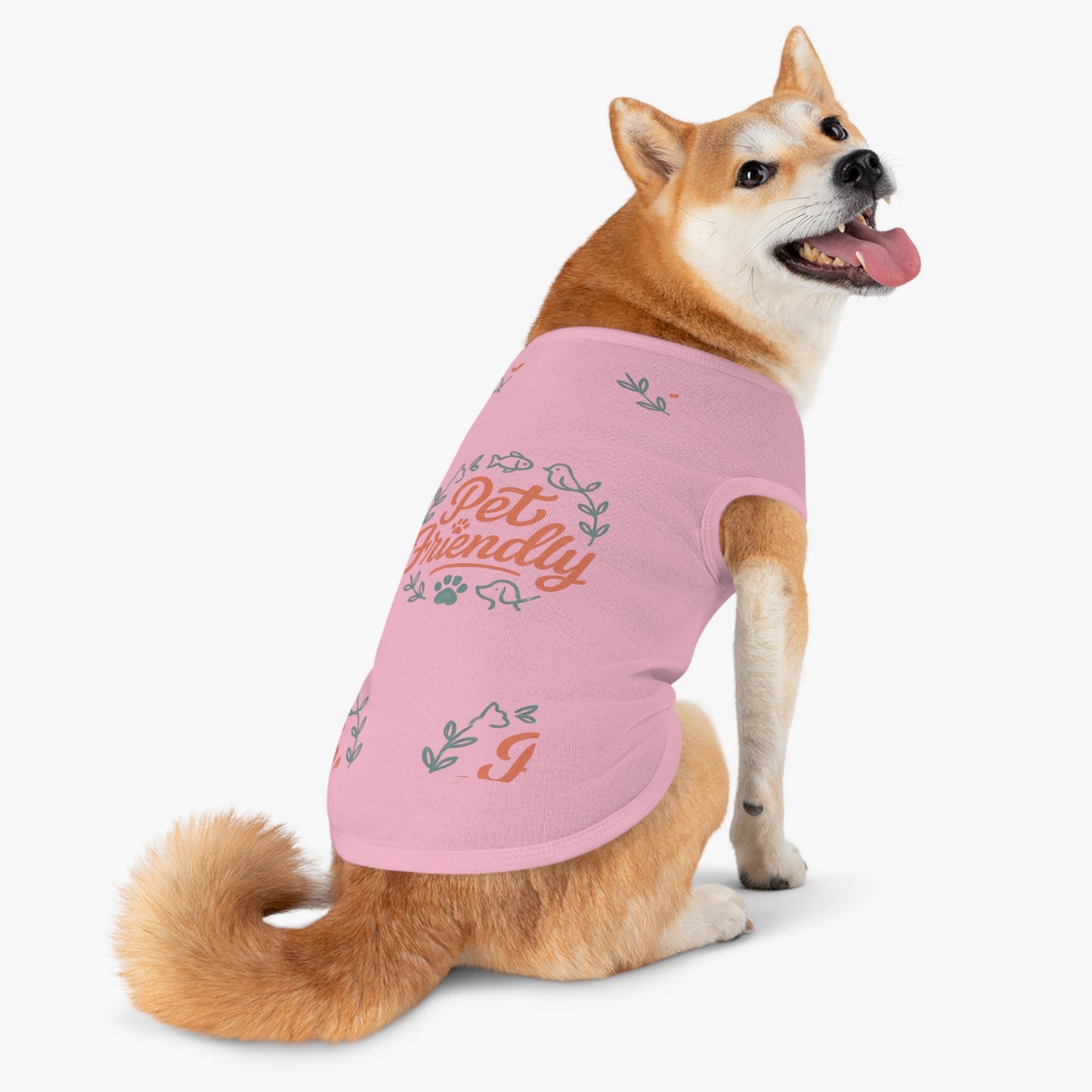 Pet Tank Top - "Pet Friendly" Graphic Dog & Cat Shirt