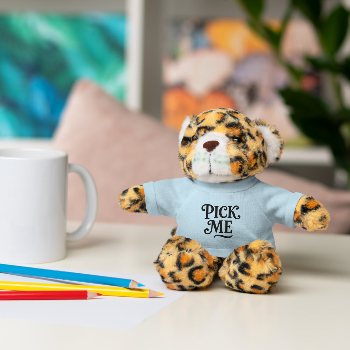 Pick Me Plush Bear with Tee — Cute Stuffed Animal Gift