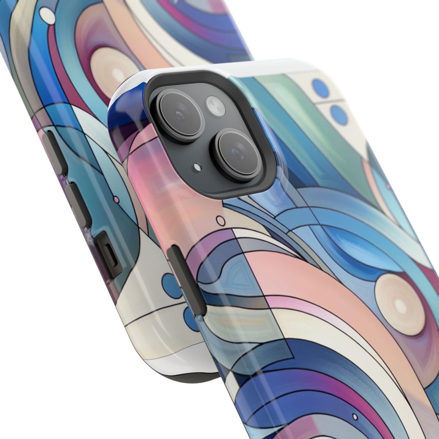 Artistic Magnetic Phone Case | Abstract Colorful Design, Unique Gift for Artists, Stylish Protection, Holiday Essentials, Phone Accessory