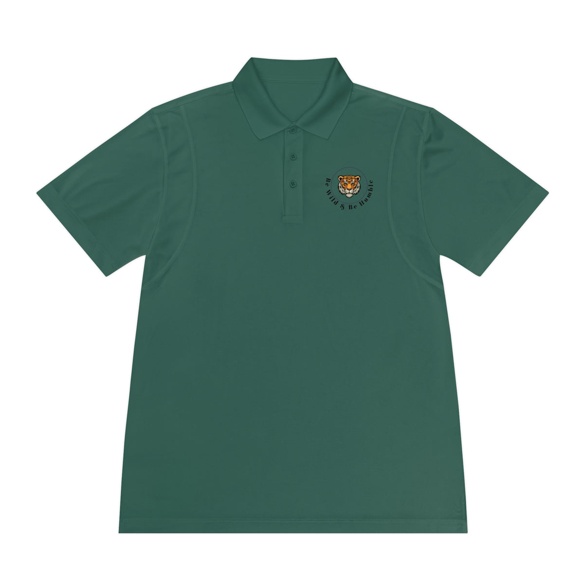 Men's Tiger Crest Polo Shirt — Athletic Golf & Casual Sport Polo
