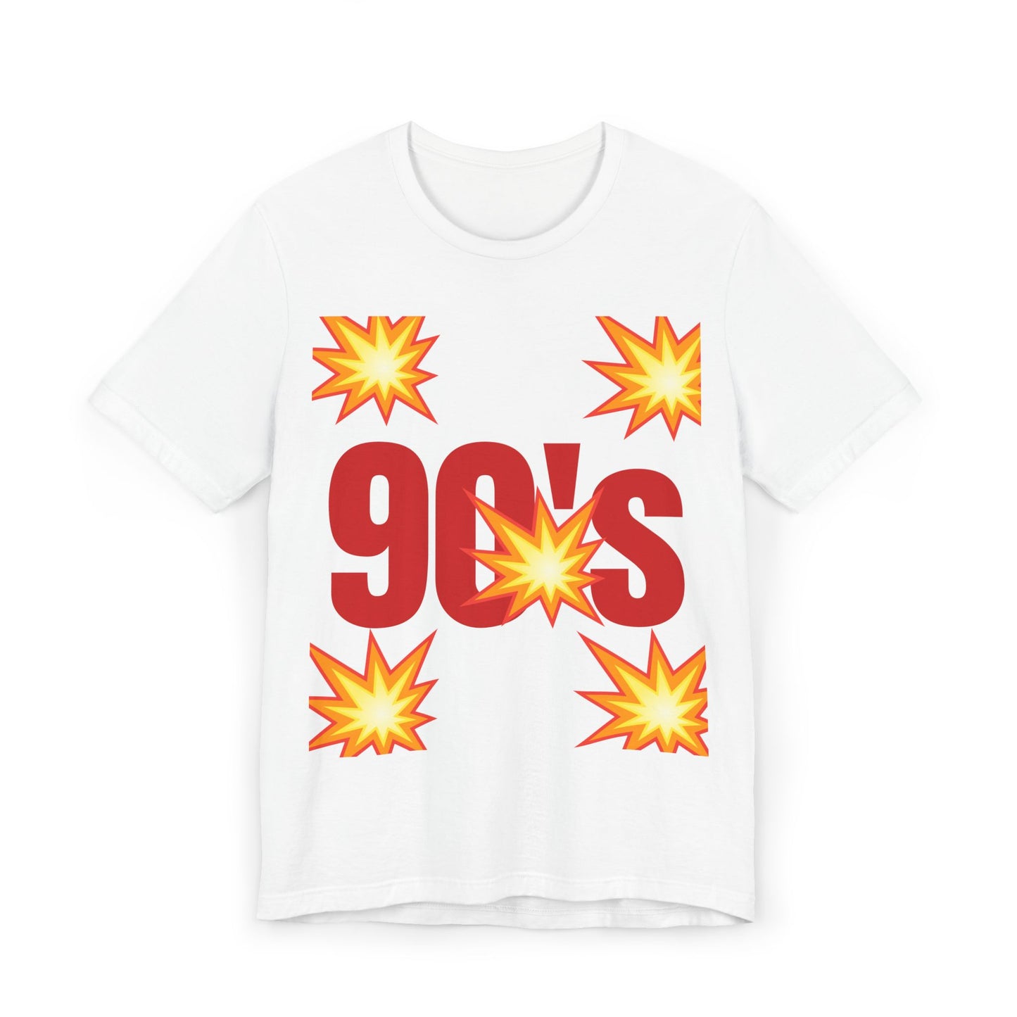 Retro 90's Jersey T-Shirt, Nostalgic Graphic Tee, Unisex Casual Wear, 90's Party Shirt, Gift for Retro Lovers, Vintage Style Clothing