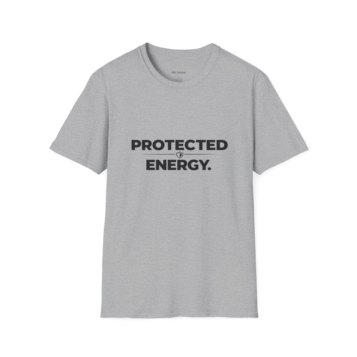 Protected Energy T‑Shirt — Minimalist Spiritual Graphic Tee
