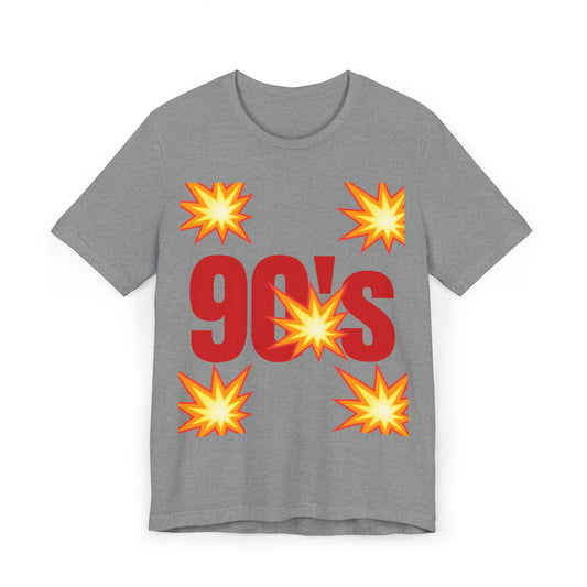 Retro 90's Jersey T-Shirt, Nostalgic Graphic Tee, Unisex Casual Wear, 90's Party Shirt, Gift for Retro Lovers, Vintage Style Clothing