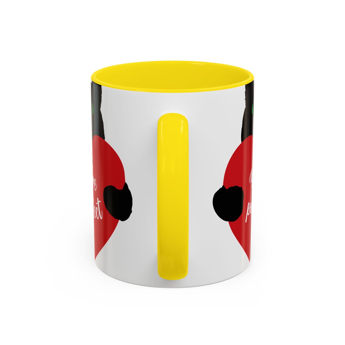Purrfect Cat Heart Accent Coffee Mug – "You're Purrfect" 11/15oz