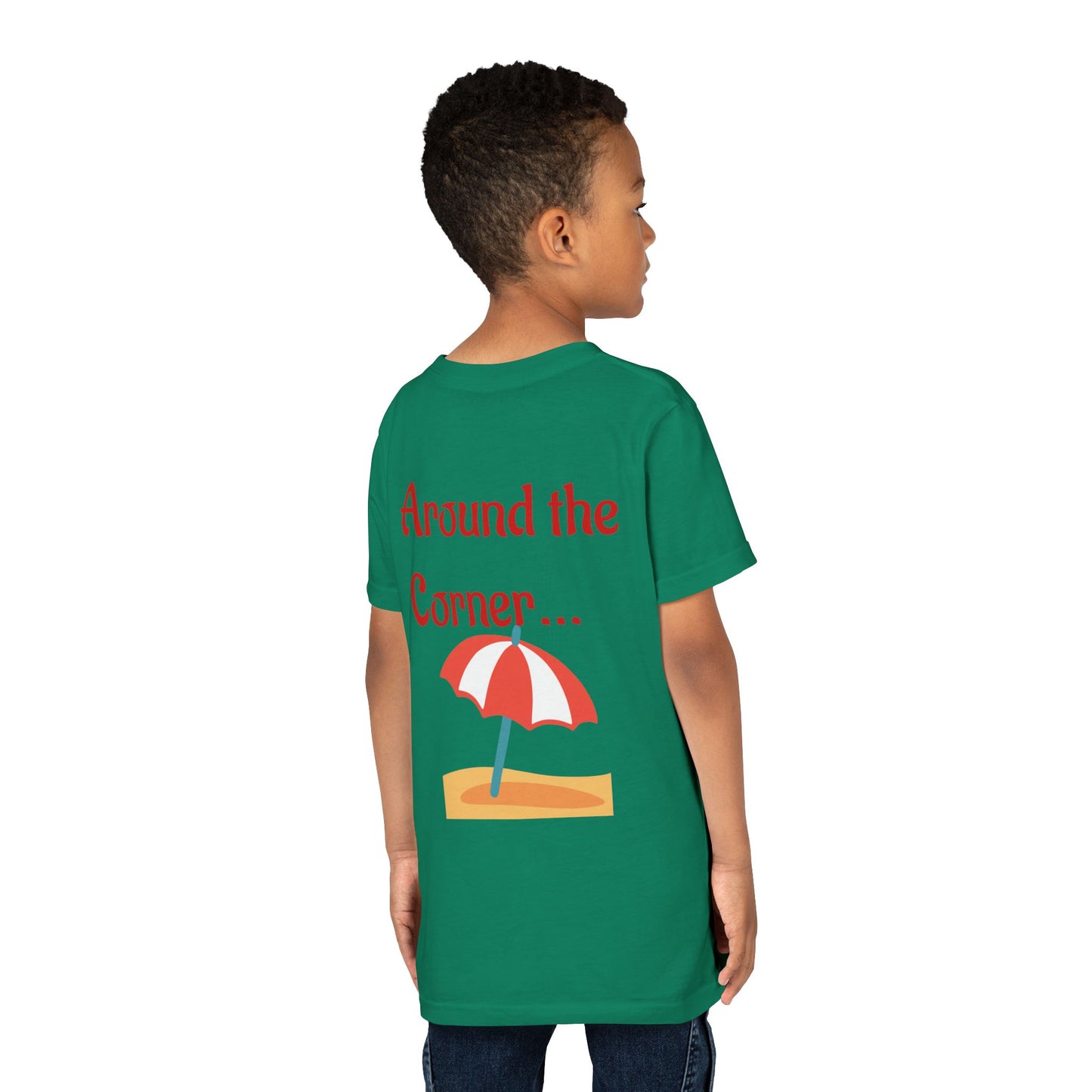 Youth Summer Vibe Tee, Kids Beach Tee