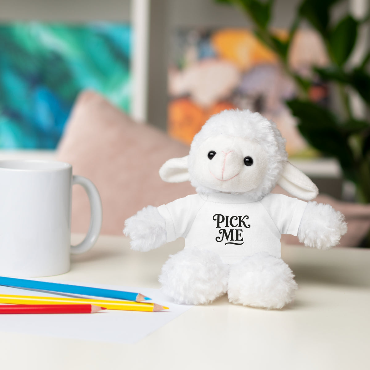 Pick Me Plush Bear with Tee — Cute Stuffed Animal Gift
