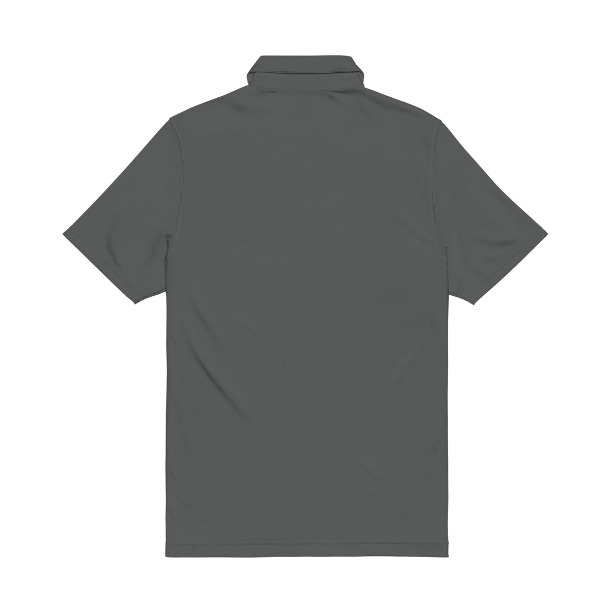 Embroidered Crest Polo Shirt – White Performance Golf Polo