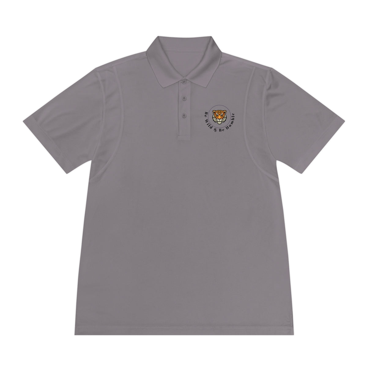 Men's Tiger Crest Polo Shirt — Athletic Golf & Casual Sport Polo