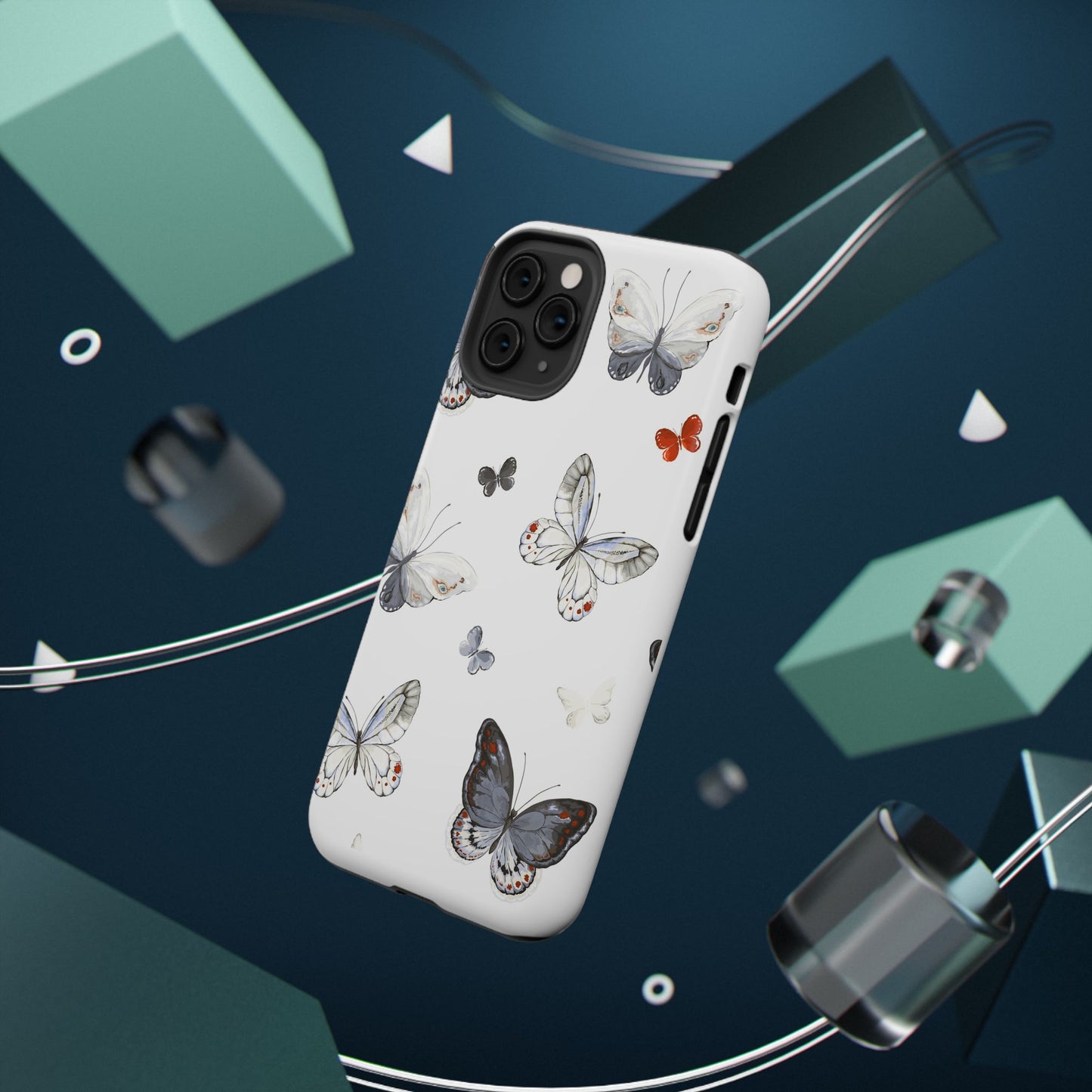 Butterfly Impact-Resistant Phone Case, Elegant Phone Cover, Gifts for Her, Nature Lovers, Eco-friendly Design, Cute Butterfly Case