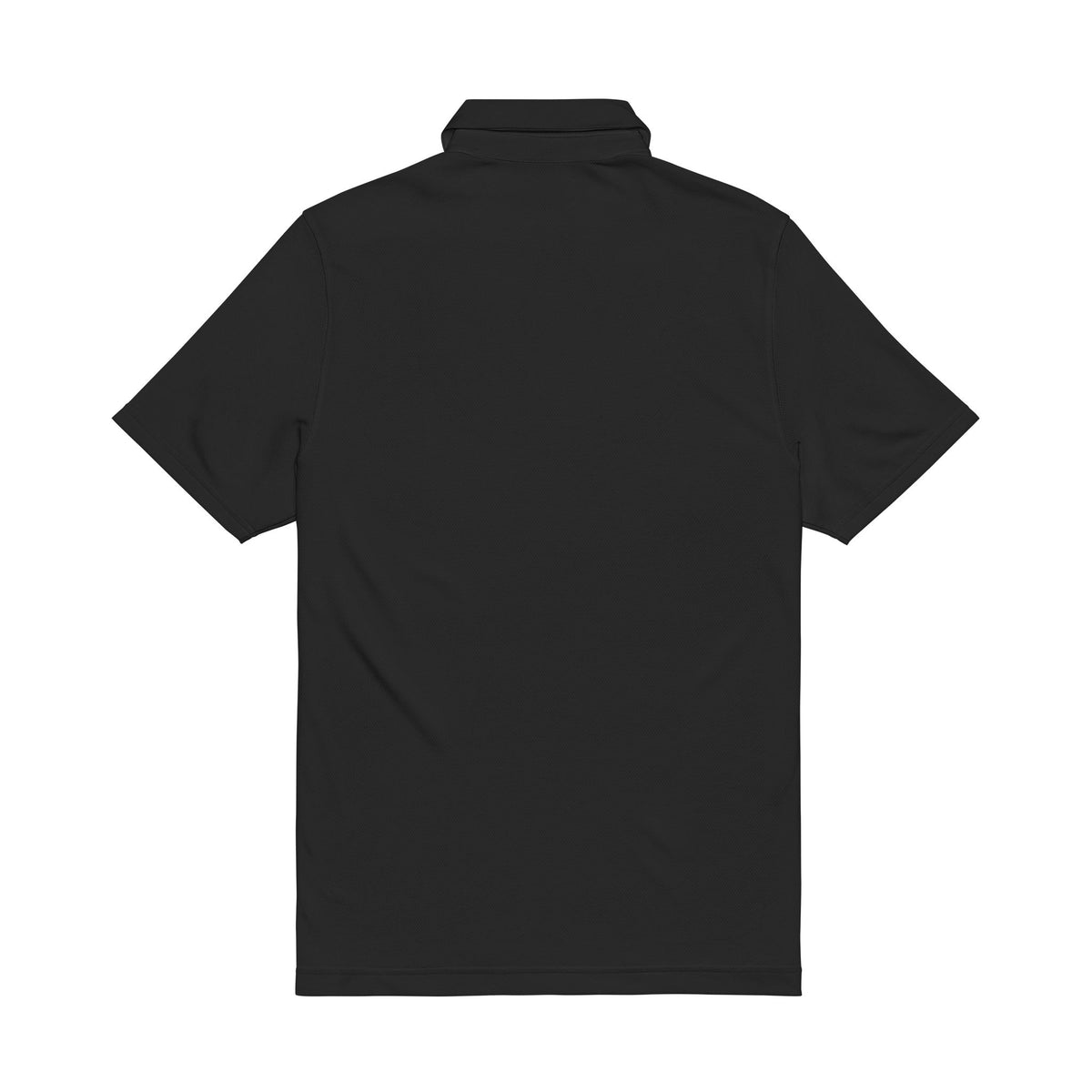 Embroidered Crest Polo Shirt – White Performance Golf Polo