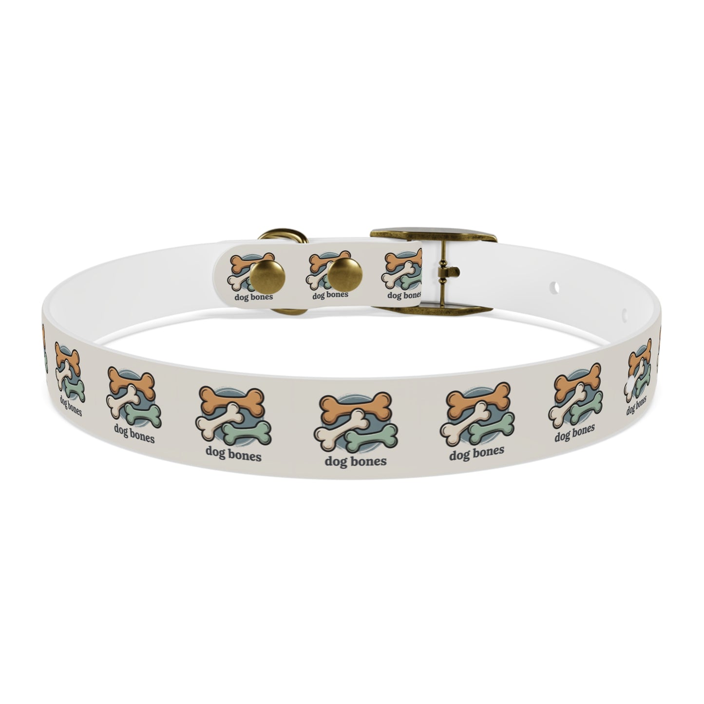 Dog Bones Print Dog Collar — Cute Cartoon Bone Pattern Collar for Small & Large Dogs