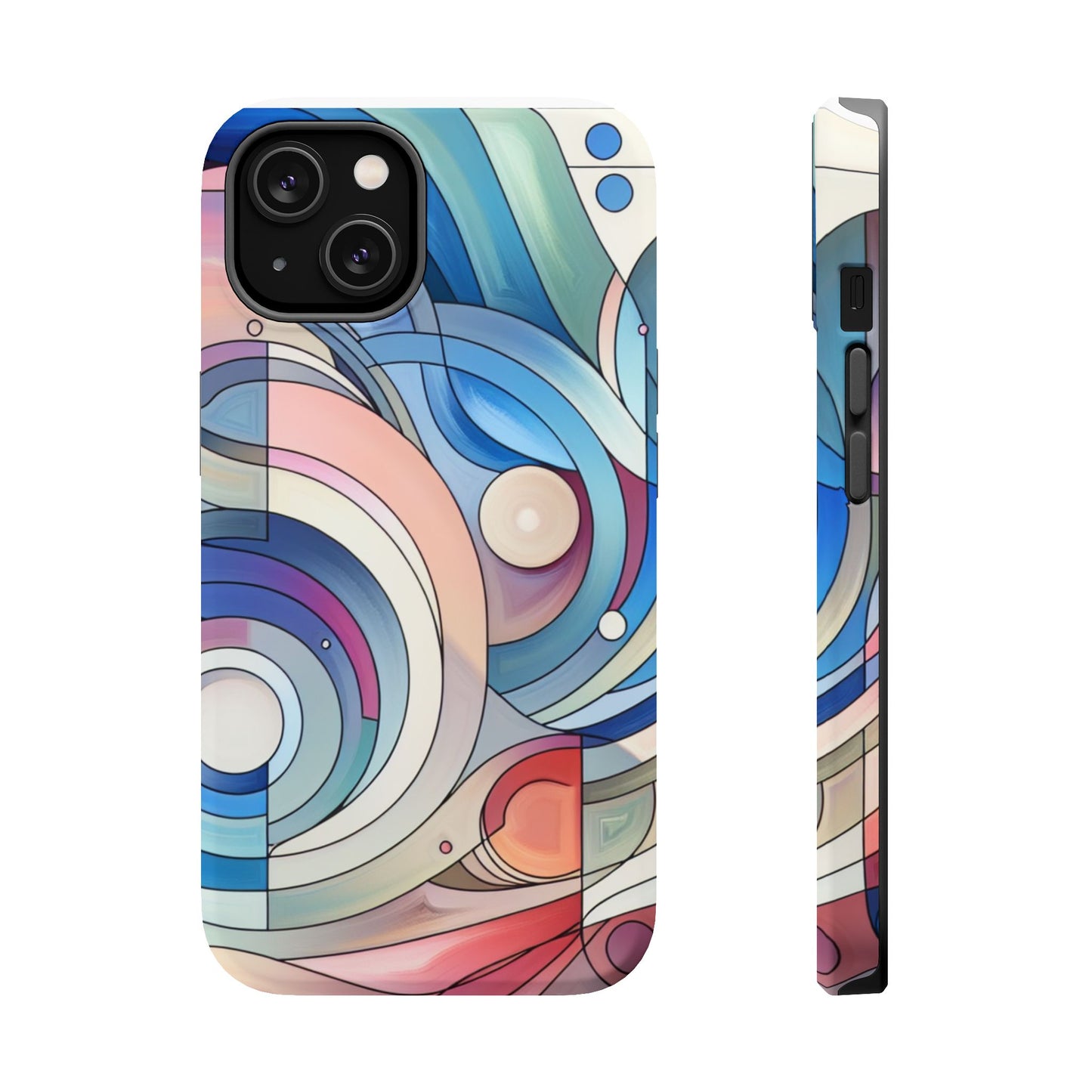 Artistic Magnetic Phone Case | Abstract Colorful Design, Unique Gift for Artists, Stylish Protection, Holiday Essentials, Phone Accessory
