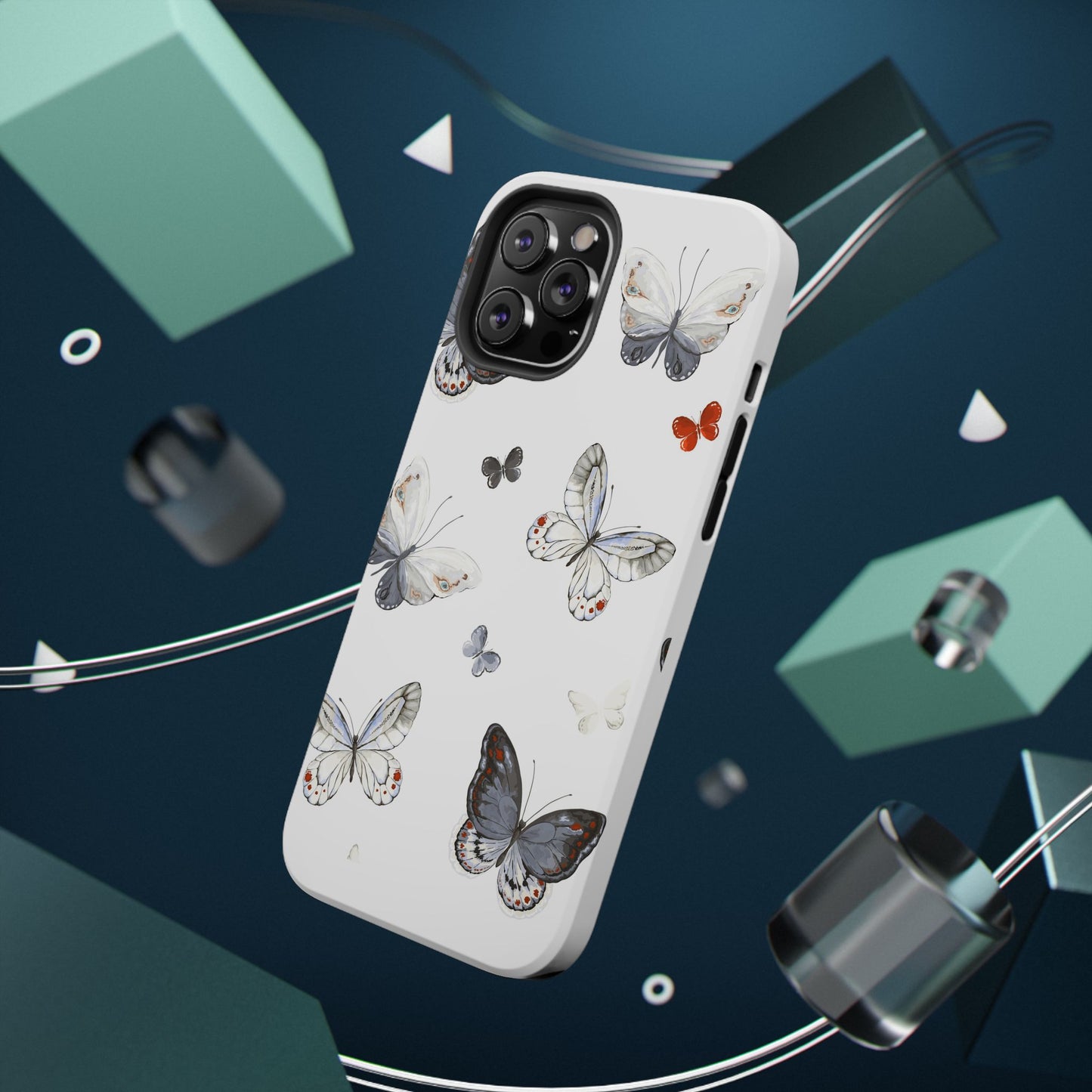Butterfly Impact-Resistant Phone Case, Elegant Phone Cover, Gifts for Her, Nature Lovers, Eco-friendly Design, Cute Butterfly Case