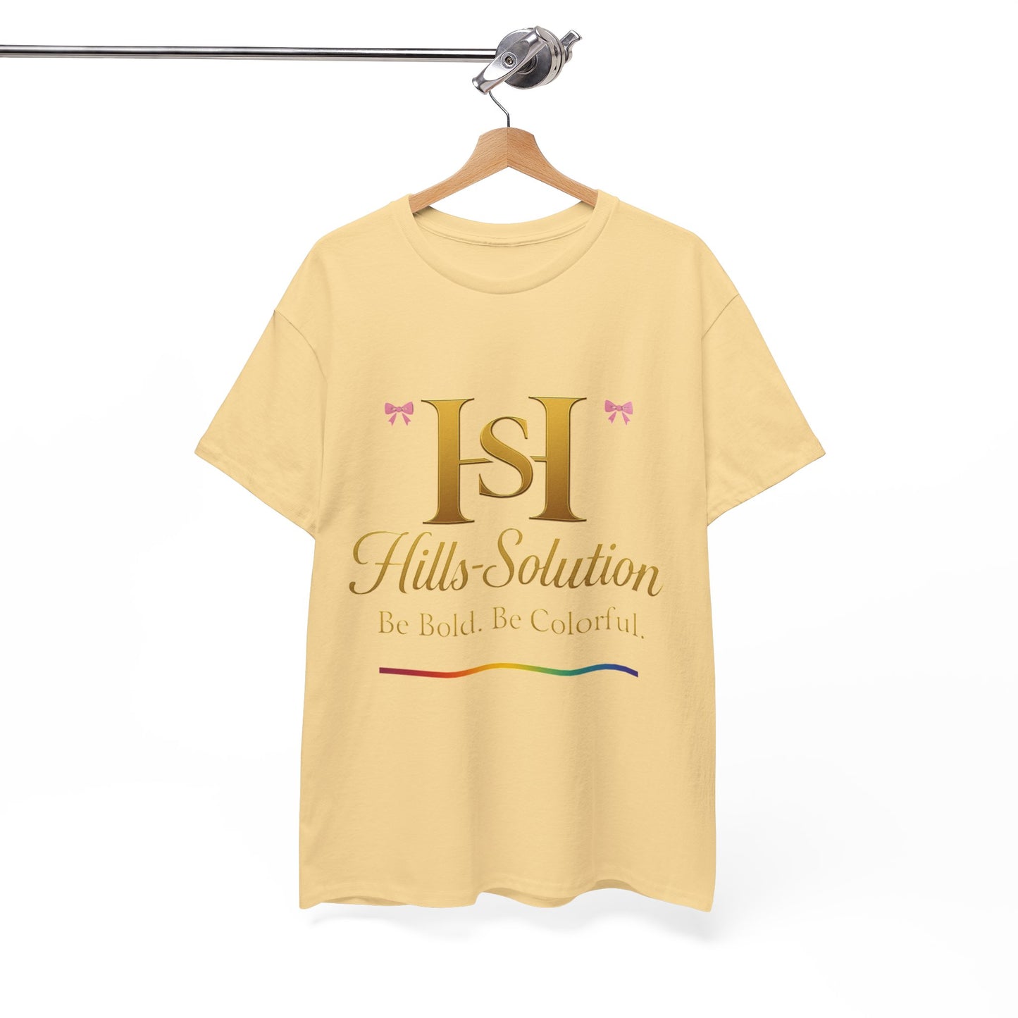 Be Bold Be Colorful Graphic Tee — Vibrant Hills Solution T-Shirt