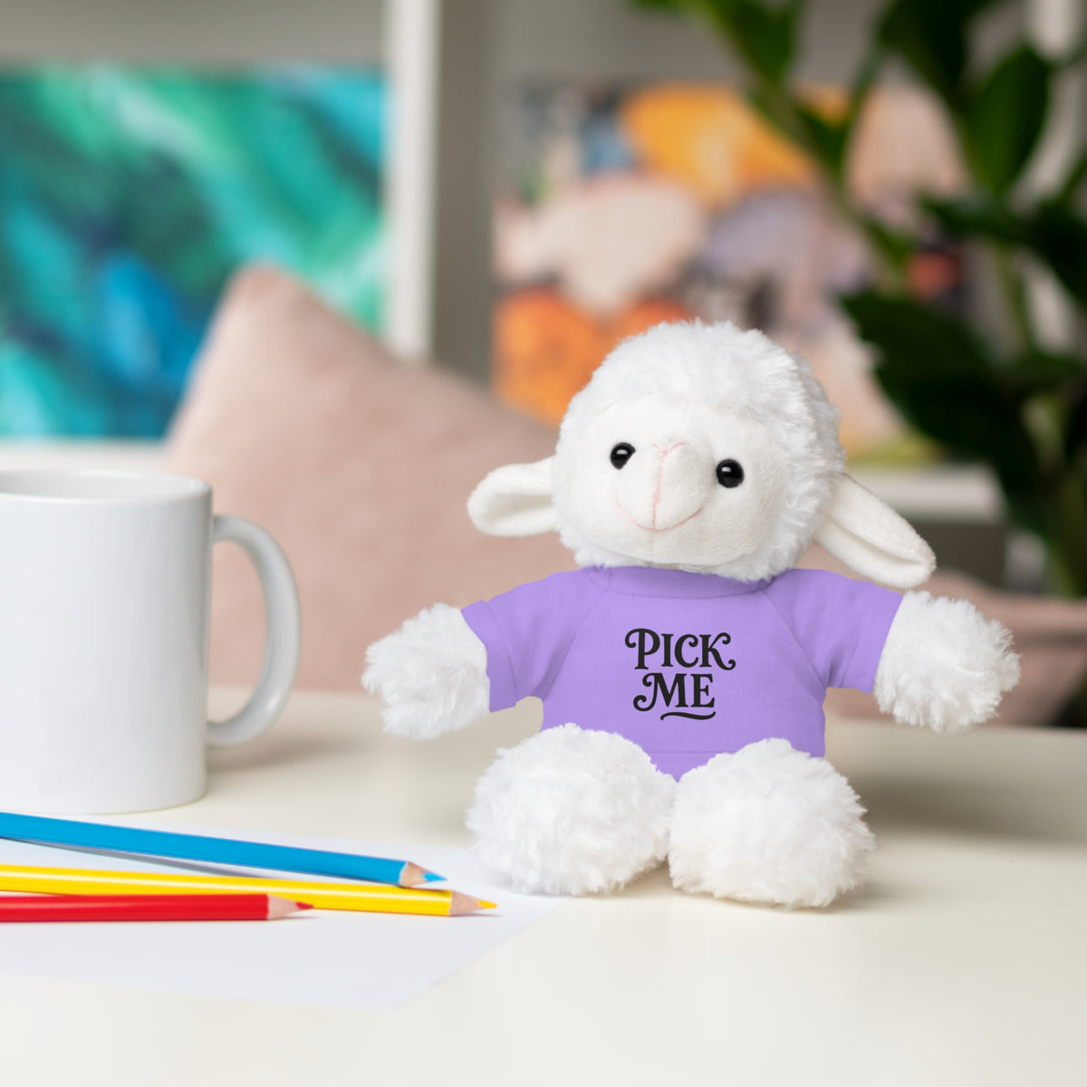 Pick Me Plush Bear with Tee — Cute Stuffed Animal Gift
